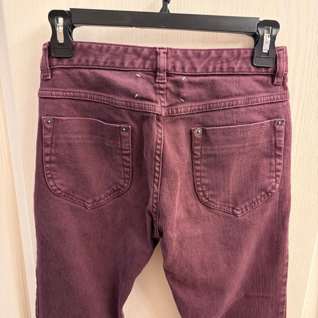 Maison Margiela Women's Maison Martin Margiela Burgundy Skinny Jeans Size 6 Size 26" / US 2 / IT 38 - 4 Thumbnail
