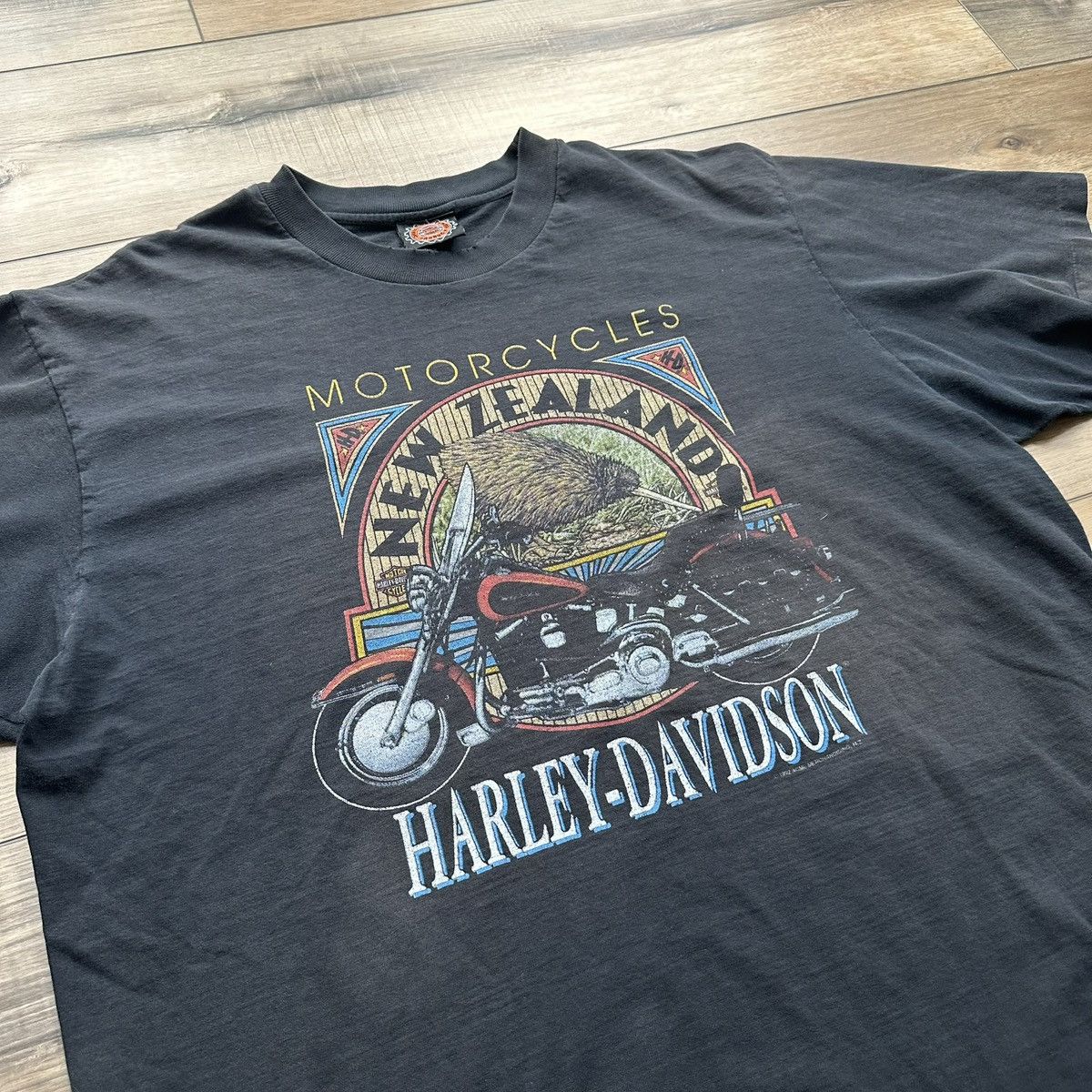 Harley Davidson Vintage 1992 Harley Davidson Single Stitch Graphic Tee Size US L / EU 52-54 / 3 - 5 Thumbnail