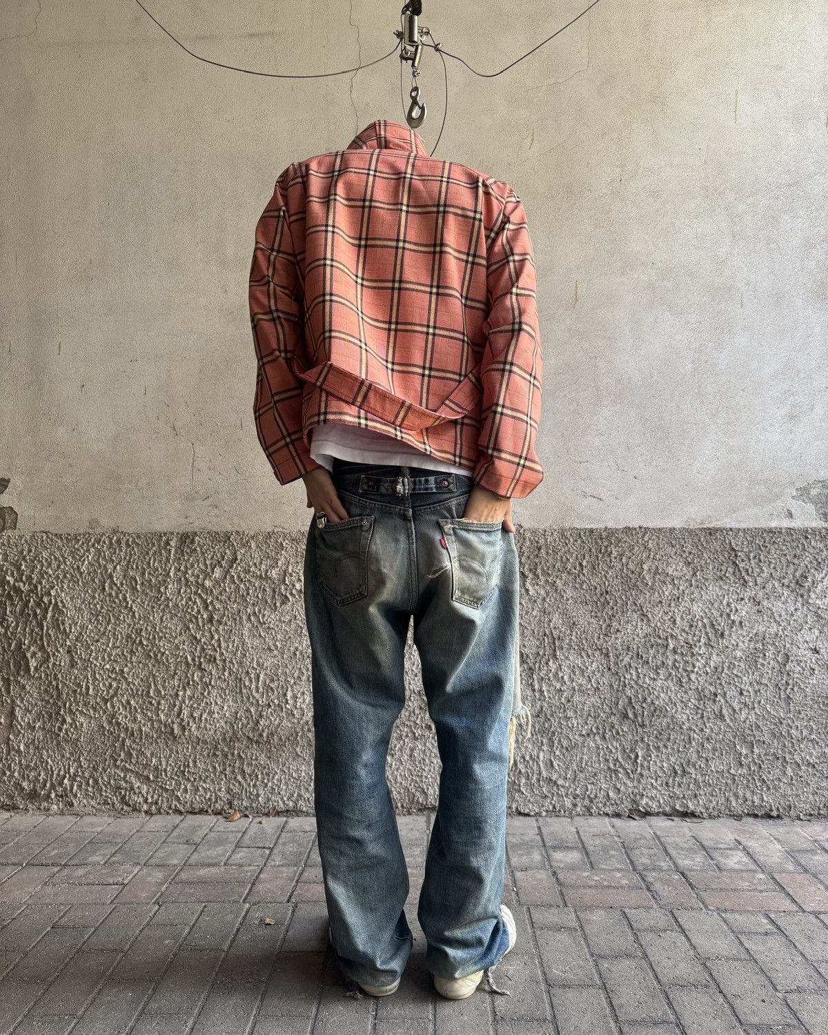 Junya Watanabe Junya Watanabe Man Pink Tartan Gore-Tex Bondage Smock Size US M / EU 48-50 / 2 - 15 Thumbnail