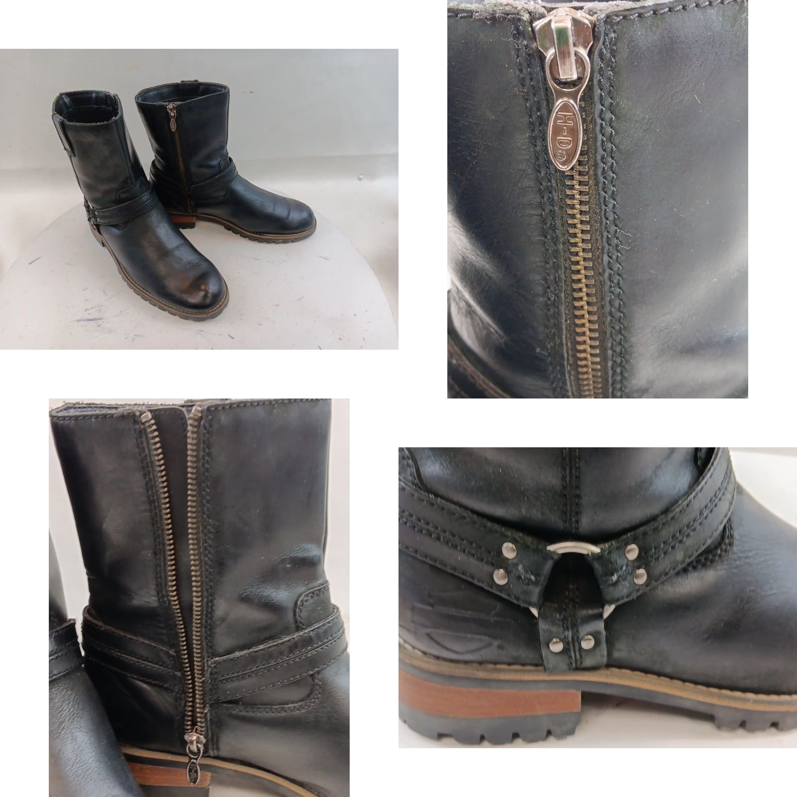 Harley Davidson Harley Davidson Boots Womens 8.5 Black Leather Harness Motorcycle Riding Size US 9 / IT 39 - 9 Thumbnail