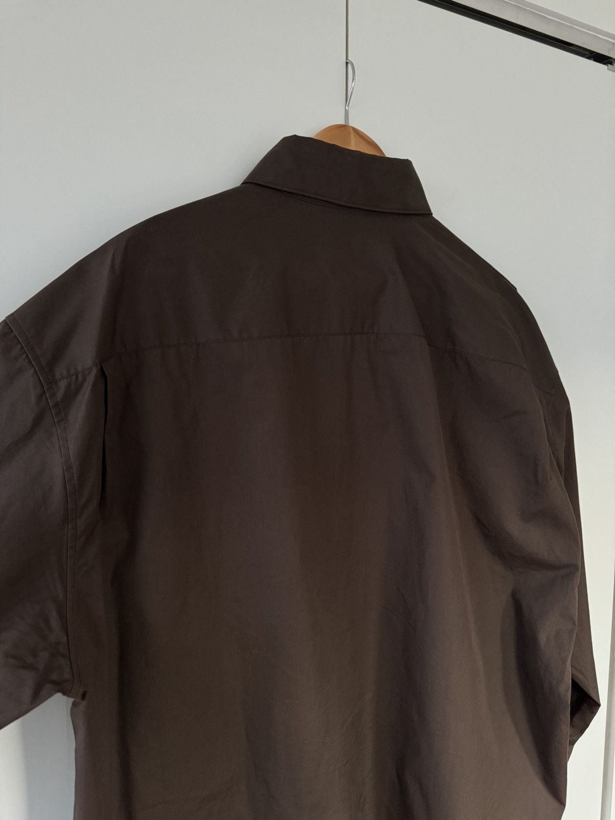 Lemaire Twisted Shirt in Brown Cotton 54 Size US XXL / EU 58 / 5 - 11 Thumbnail