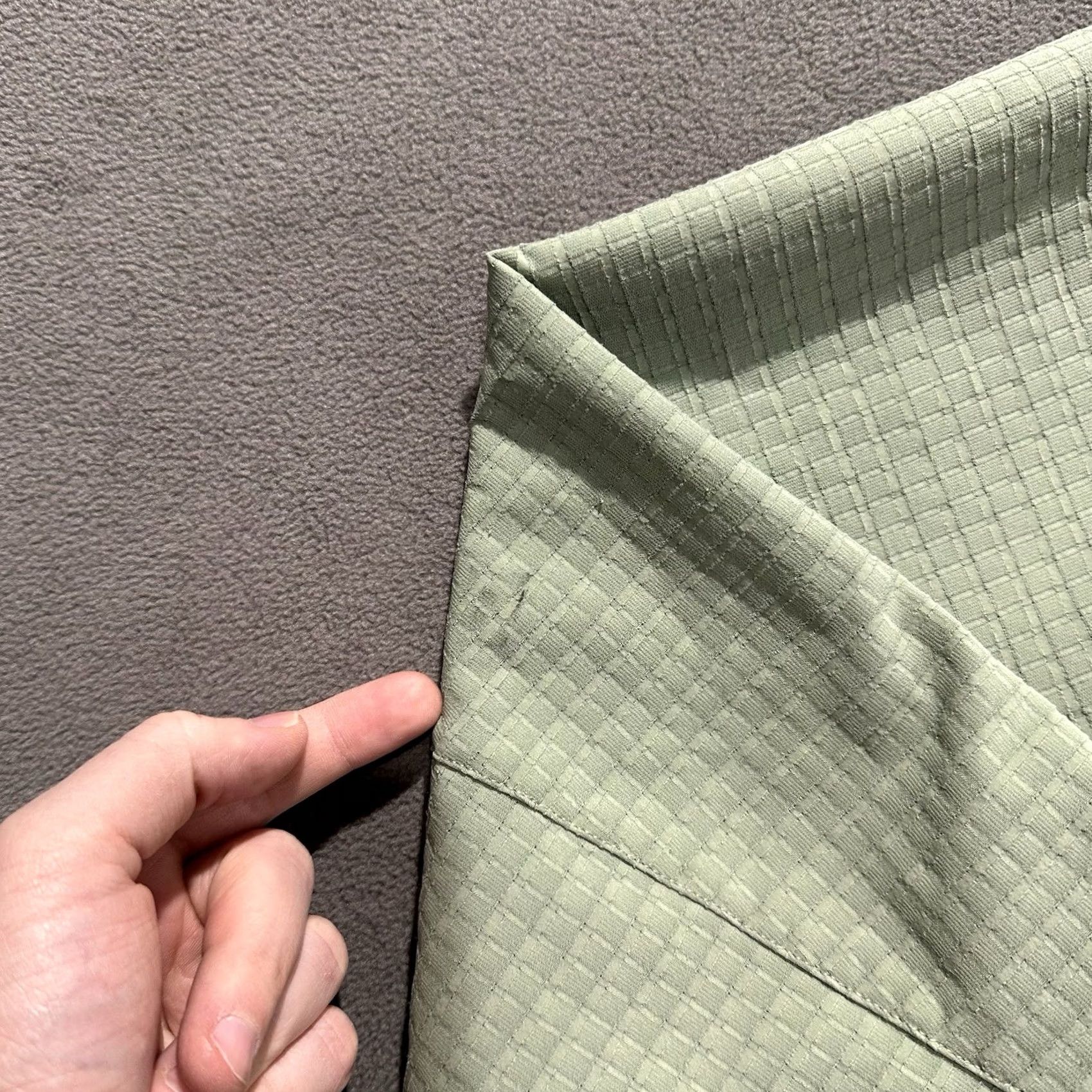 Lululemon Lululemon Overshirt Womens 10 Green Grid Fleece Hiking Snap Up Pockets GUC Size L / US 10 / IT 46 - 6 Thumbnail