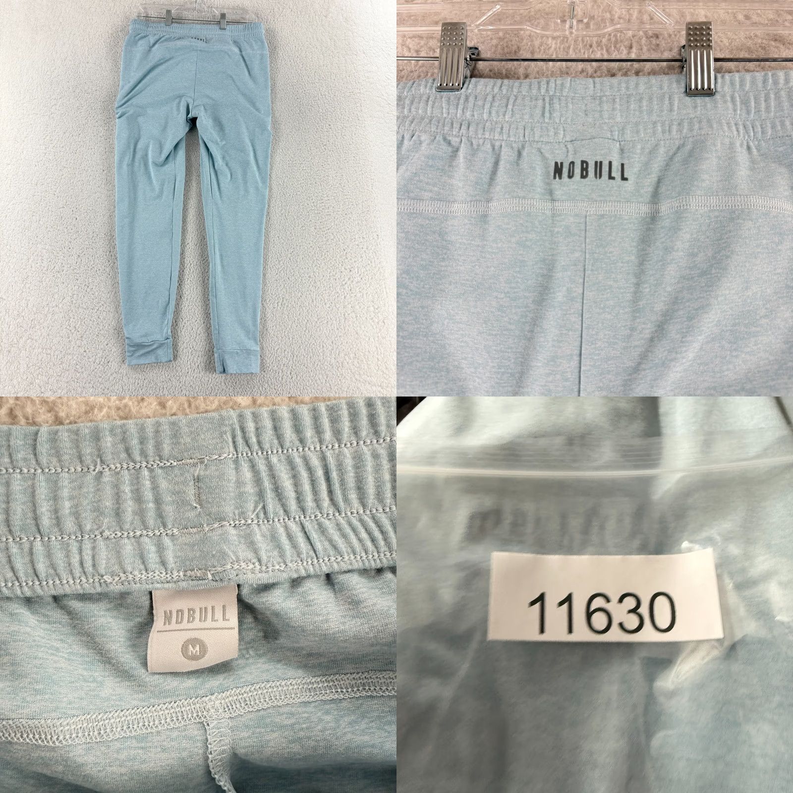 Vintage Nobull Jogger Pants Womens Medium Blue Drawstring Tapered Gym Workout Athleisure Pants Size 32" / US 10 / IT 46 - 9 Thumbnail