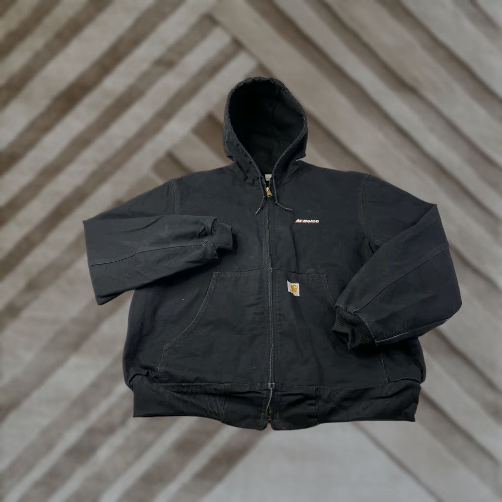 Carhartt VINTAGE Carhartt Jacket Mens LARGE J131 Black Thermal Lined Work Coat USA Size US L / EU 52-54 / 3 - 1 Thumbnail