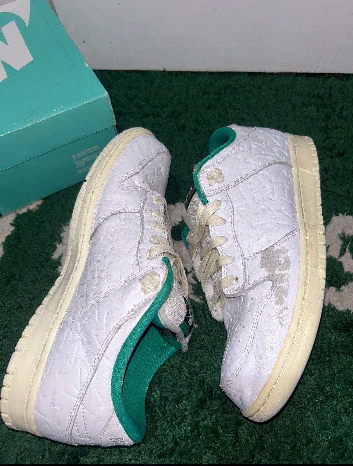 Nike Size 11 - Nike Ben-G x Dunk SB Low Lucid Green Worn With Box Size US 11 / EU 44 - 3 Thumbnail