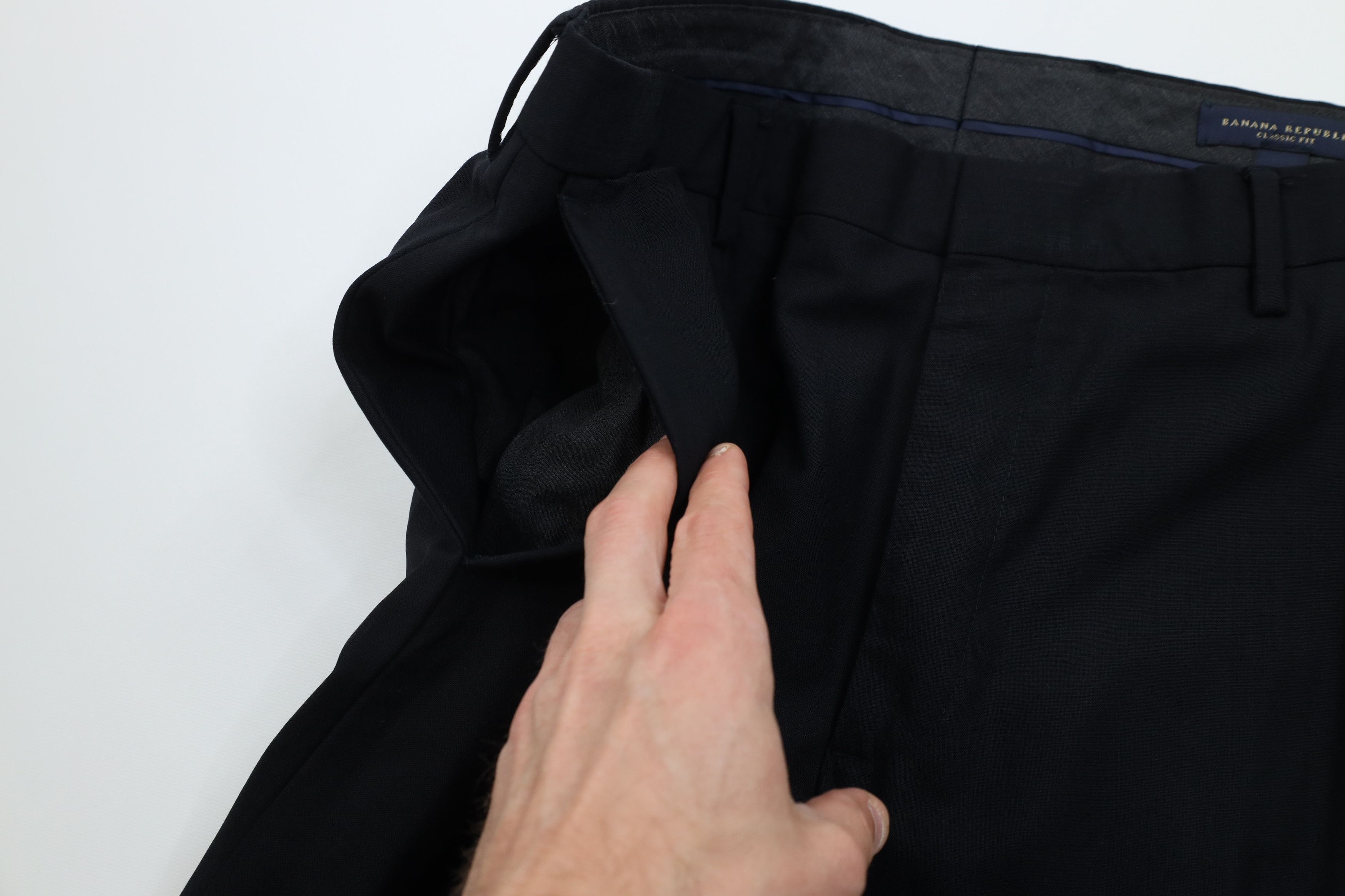 Banana Republic Vintage Banana Republic Stretch Wide Leg Wool Chino Pants Size US 33 - 7 Thumbnail