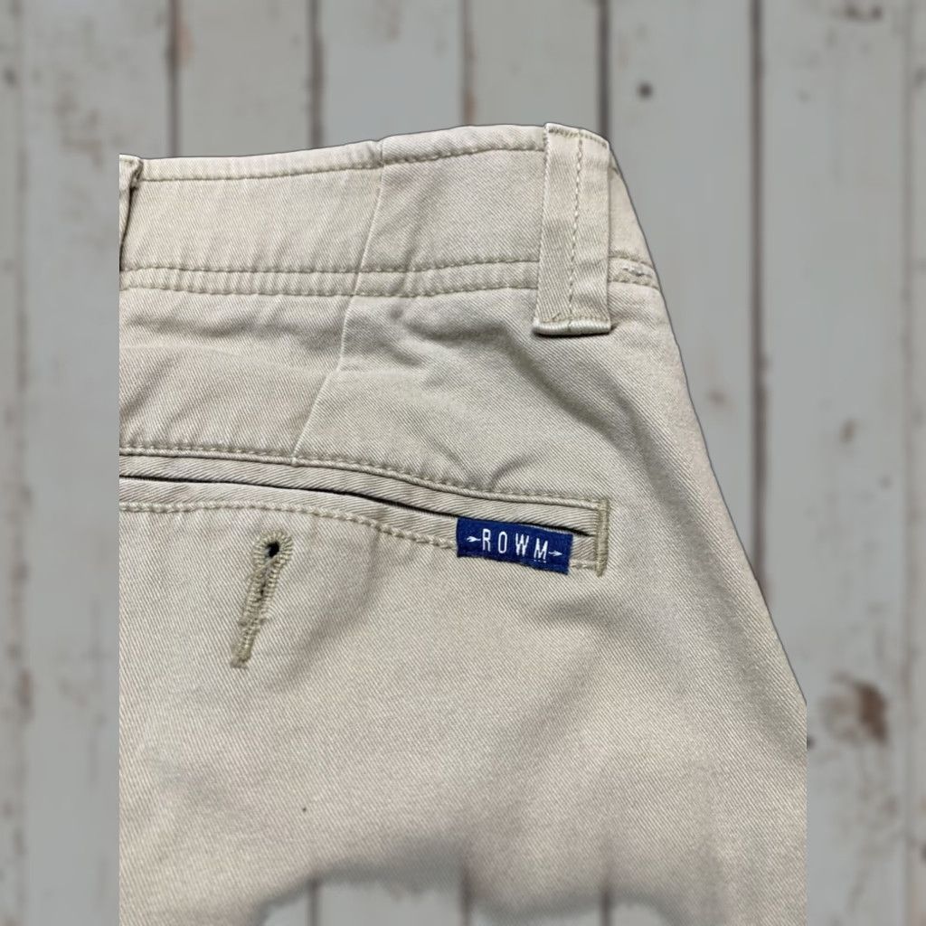 Vintage Mens Beige Chino Comfort Waist Pants 34x31 Regular Fit Rowm Size US 34 / EU 50 - 1 Thumbnail
