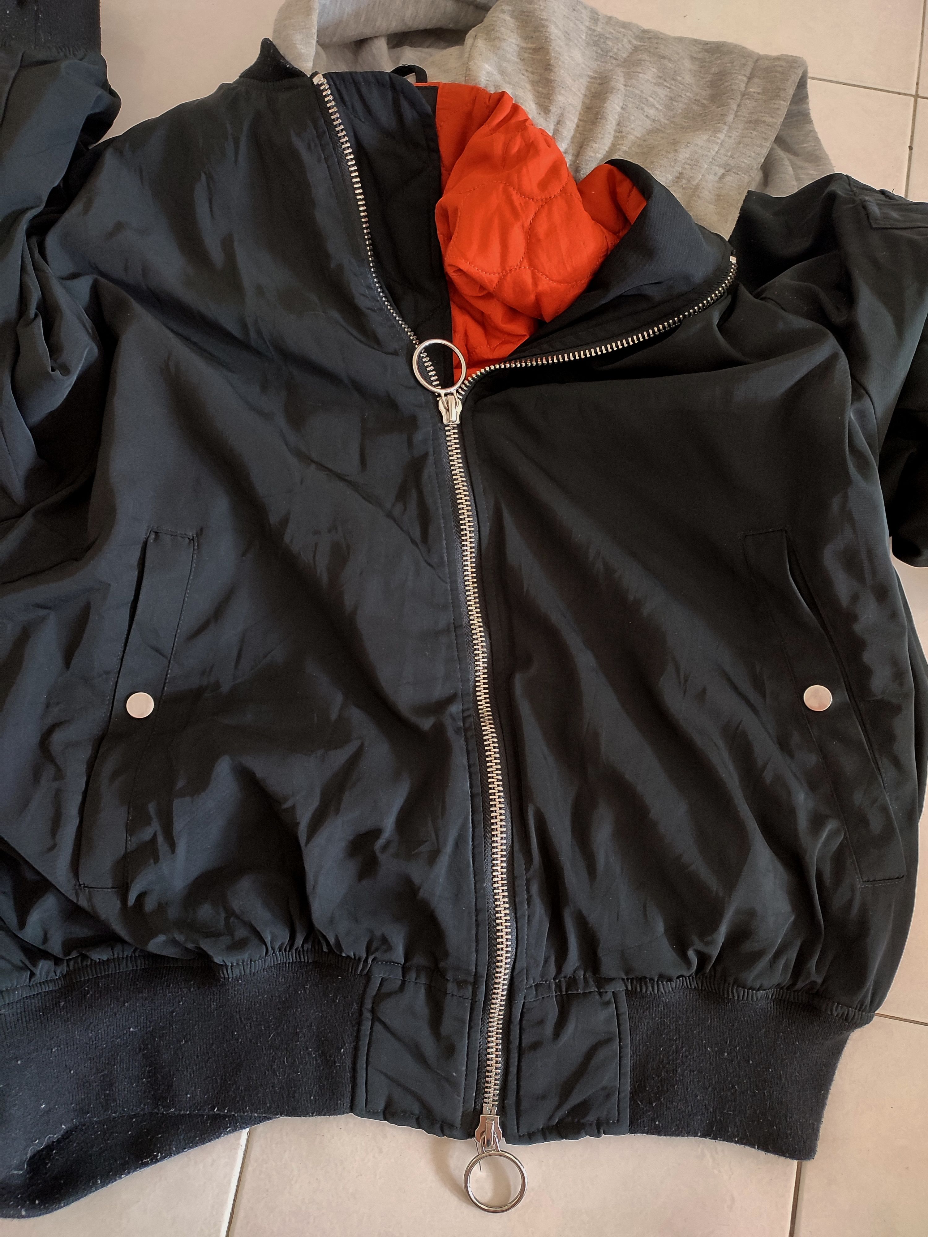 Zara 💥 Super Black 💥 Rare Zara Bomber Jackets Size US L / EU 52-54 / 3 - 11 Thumbnail