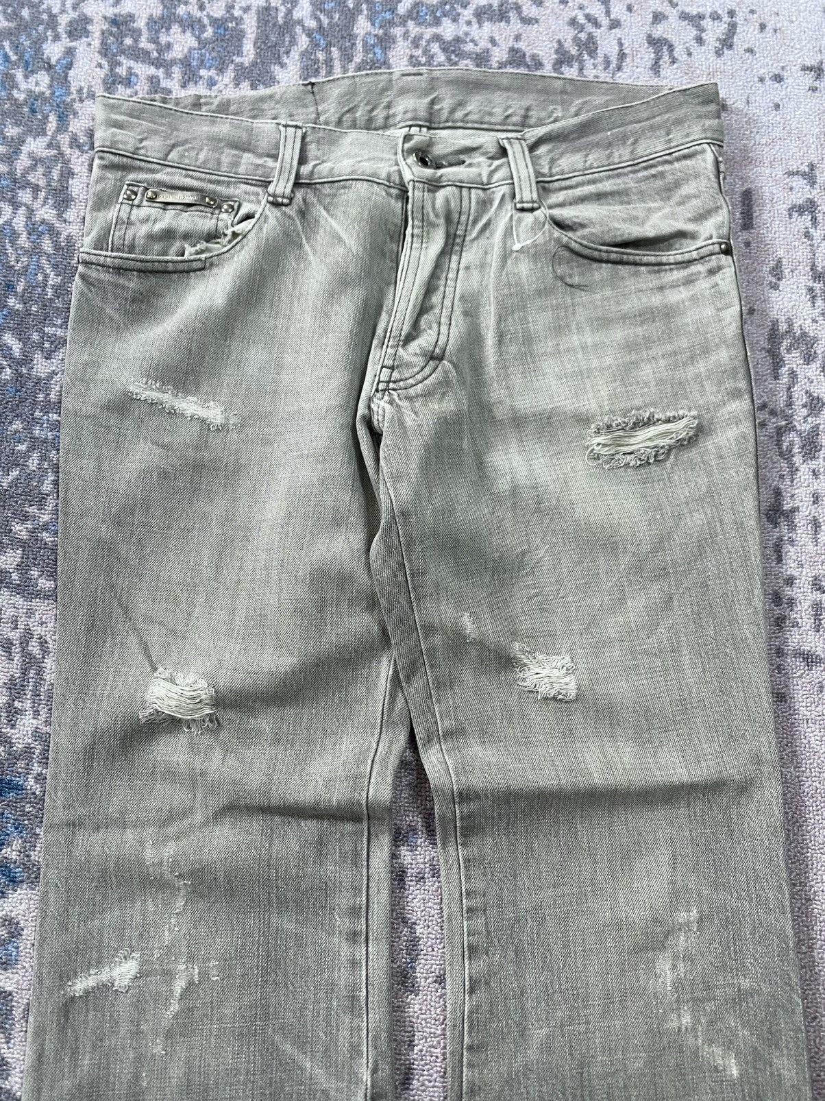 5351 POUR LES HOMMES Distressed Jeans Size US 32 / EU 48 - 3 Thumbnail