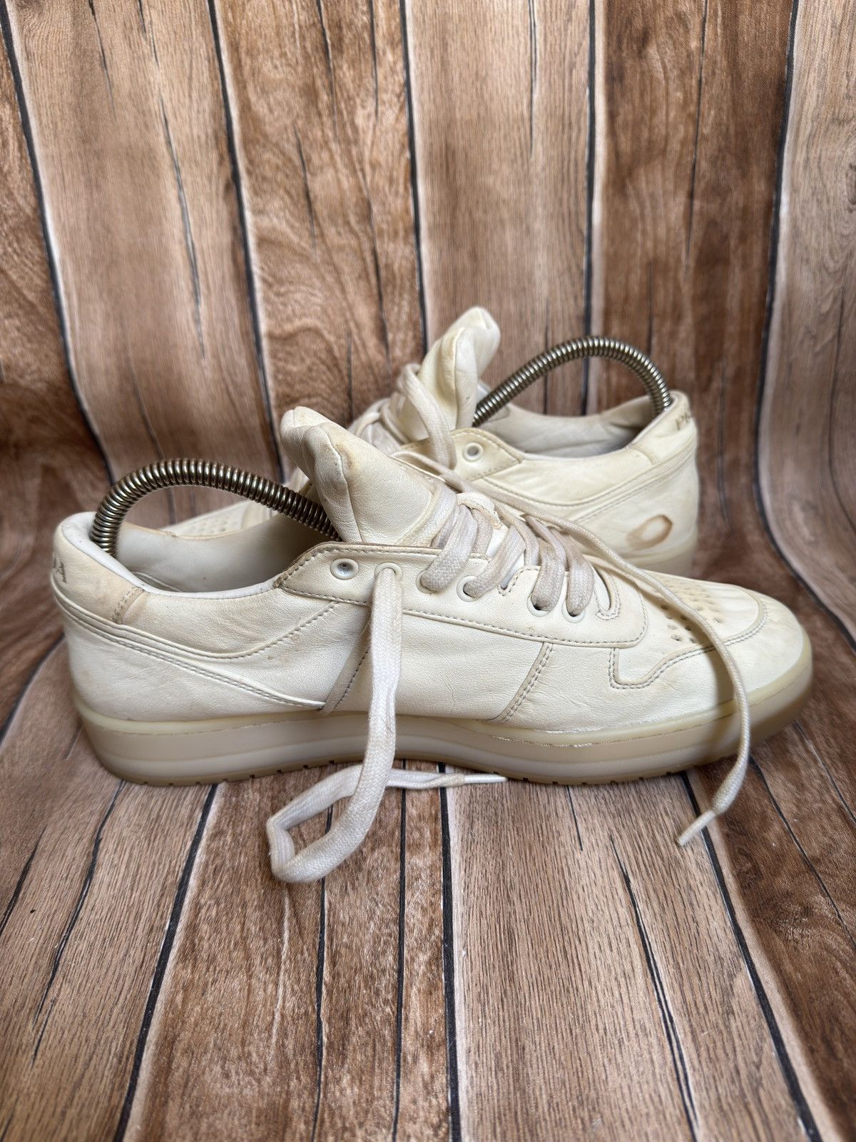 Prada Nappa leather logo sneakers Size US 7.5 / EU 40-41 - 13 Thumbnail