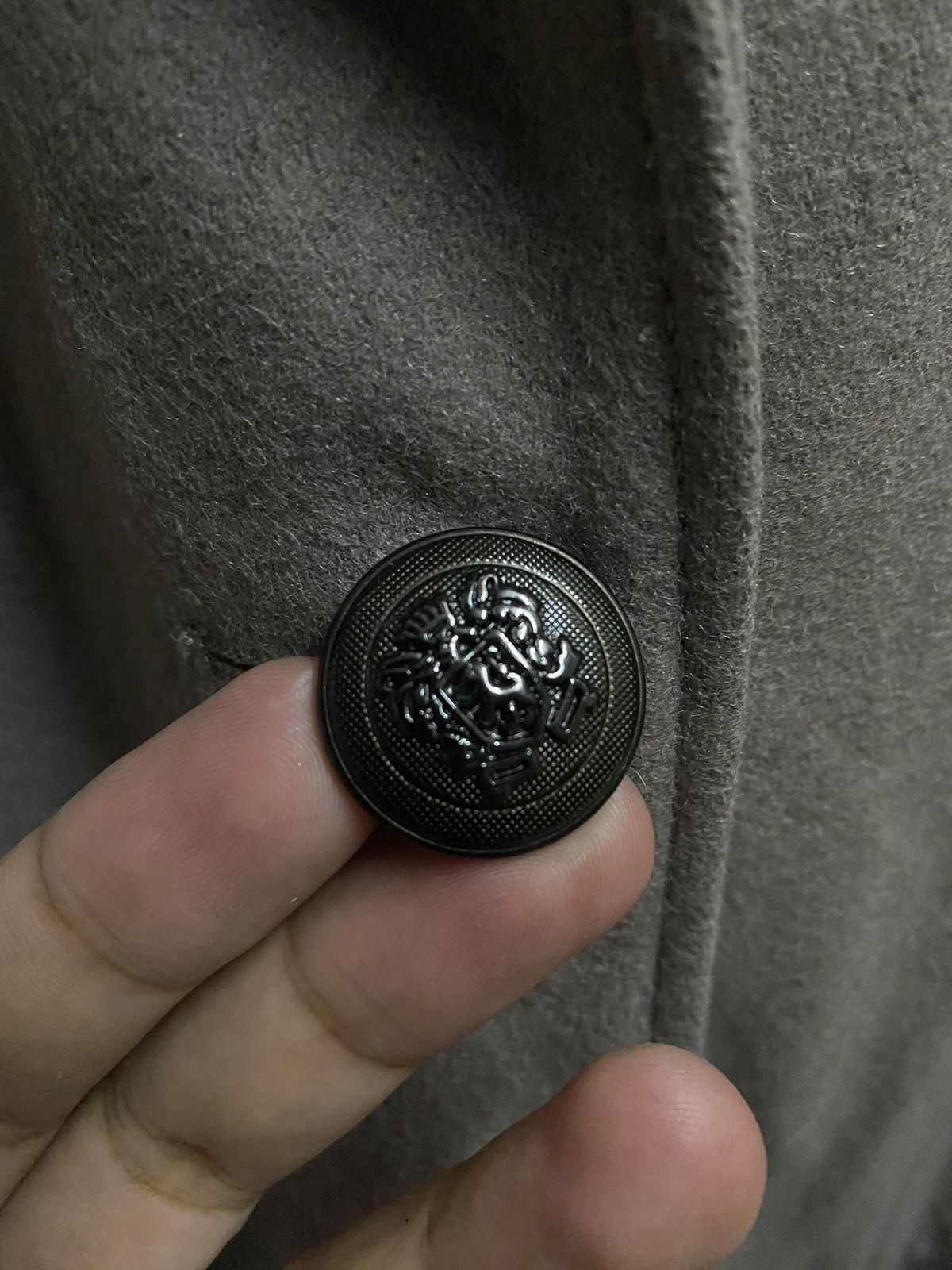 Guess × Vintage Vintage Guess Los Angeles Wool Trench Coat Jacket Size XL / US 12-14 / IT 48-50 - 8 Thumbnail