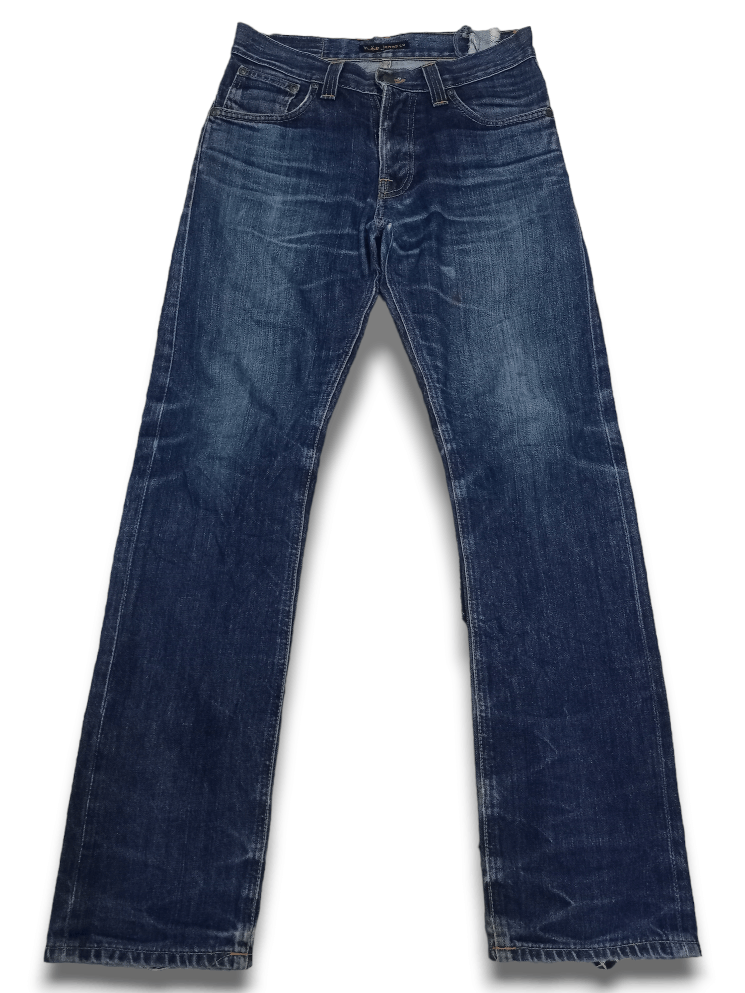 Nudie Jeans Vintage Nudie Button Fly Blue Wash Ripped Style Jeans 30x31 Size US 30 / EU 46 - 2 Thumbnail