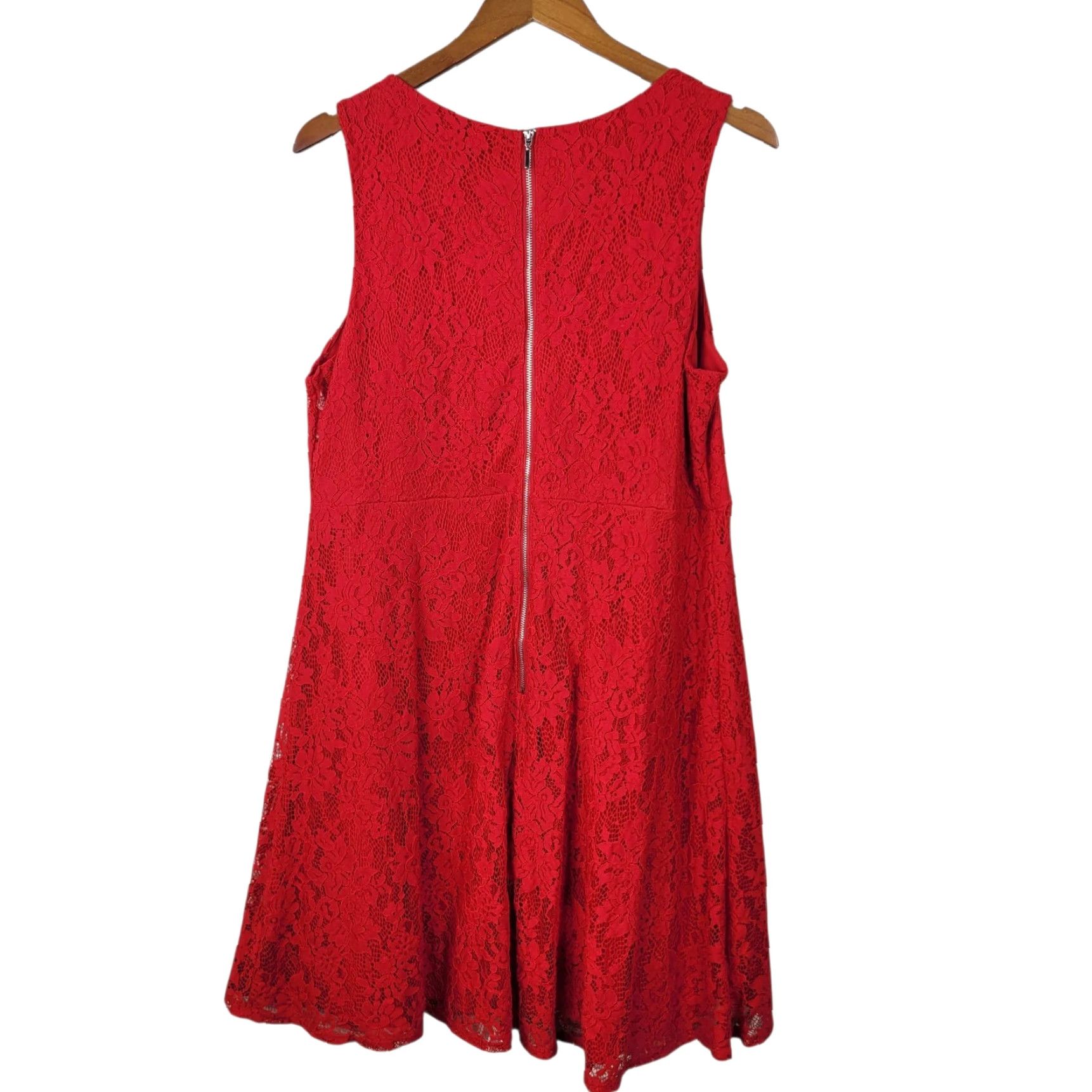 red dress 16w City Chic Plus Size Macey Dress