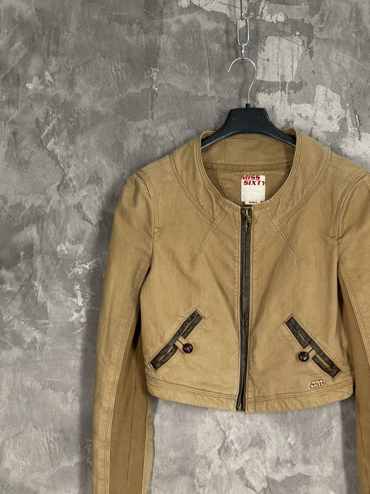 Miss Sixty × Vintage Miss Sixty Y2K Vintage Denim Zip Racing Jacket Size S / US 4 / IT 40 - 4 Thumbnail