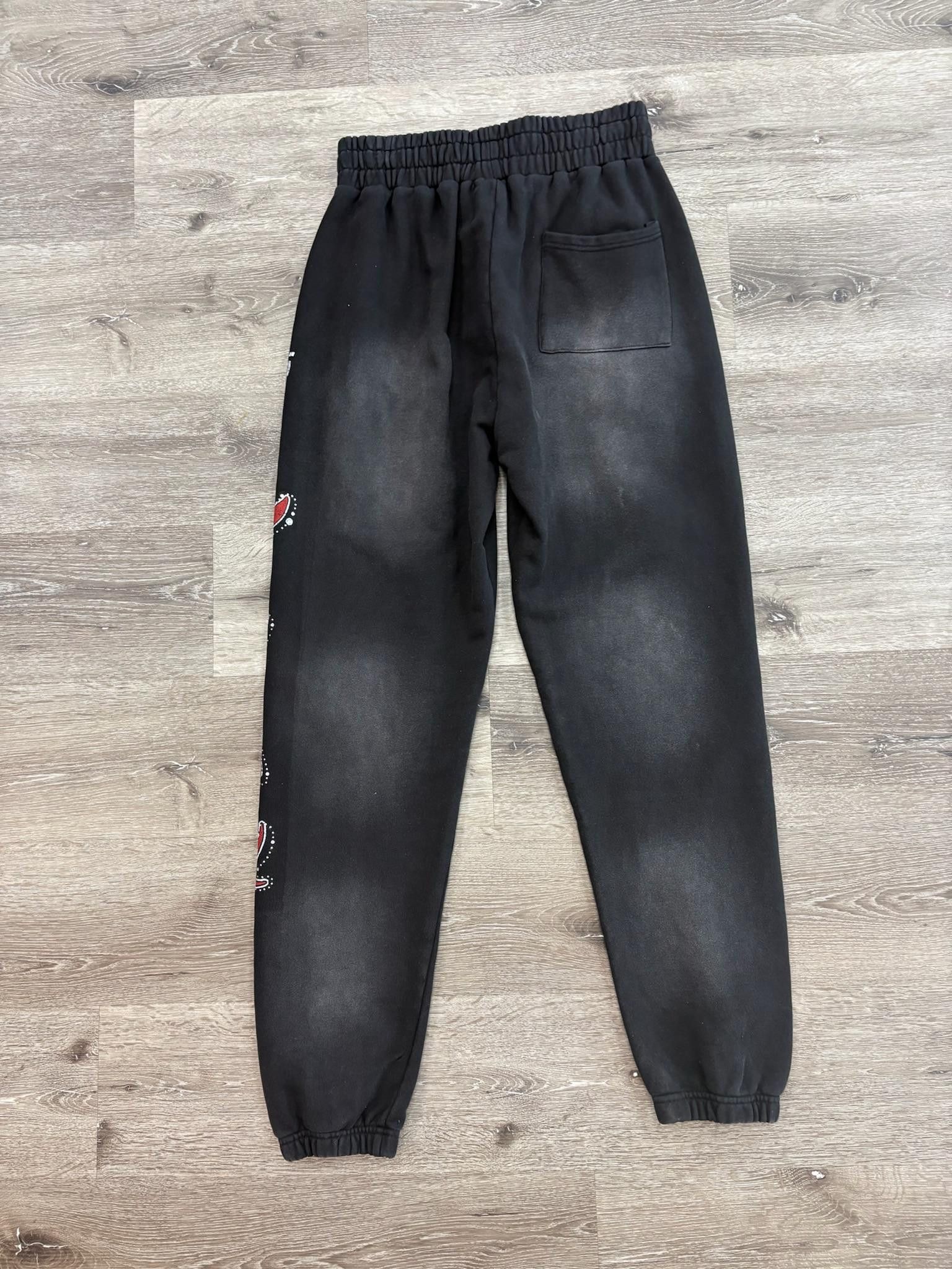 LOST INTRICACY Lost Intricacy "Evil Wing" Sweatpants (Black) Size US 33 - 2 Thumbnail