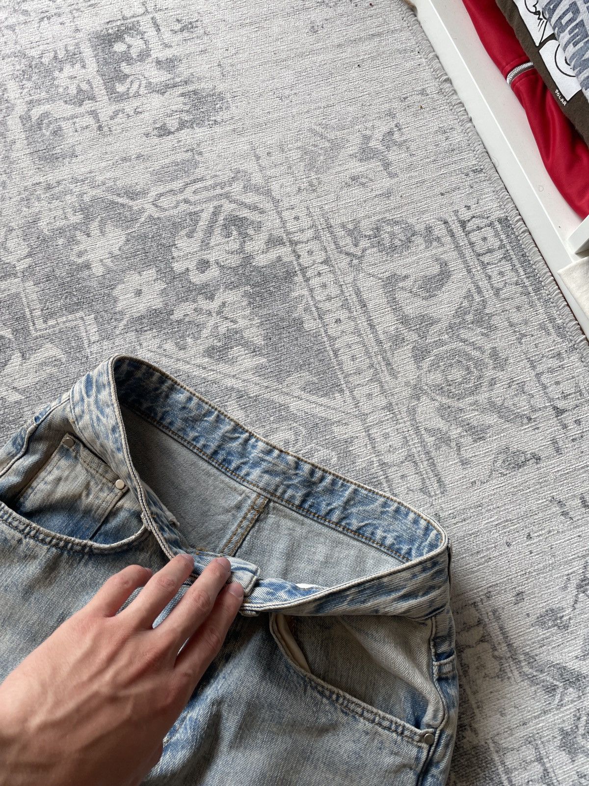 Vintage Vintage Baggy Jeans Mud Washed Avant Garde Wide Flared Y2K Size US 30 / EU 46 - 11 Thumbnail