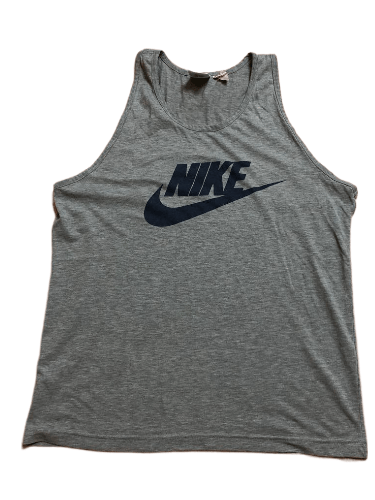 Nike Vintage Nike Big Y2K Logo Gray Tank Top Size S Size US S / EU 44-46 / 1 - 1 Thumbnail