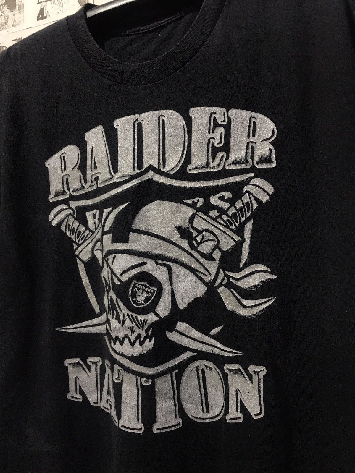 NFL × Vintage Vintage Raiders One Nation Ruthless Tee Size US XL / EU 56 / 4 - 4 Thumbnail