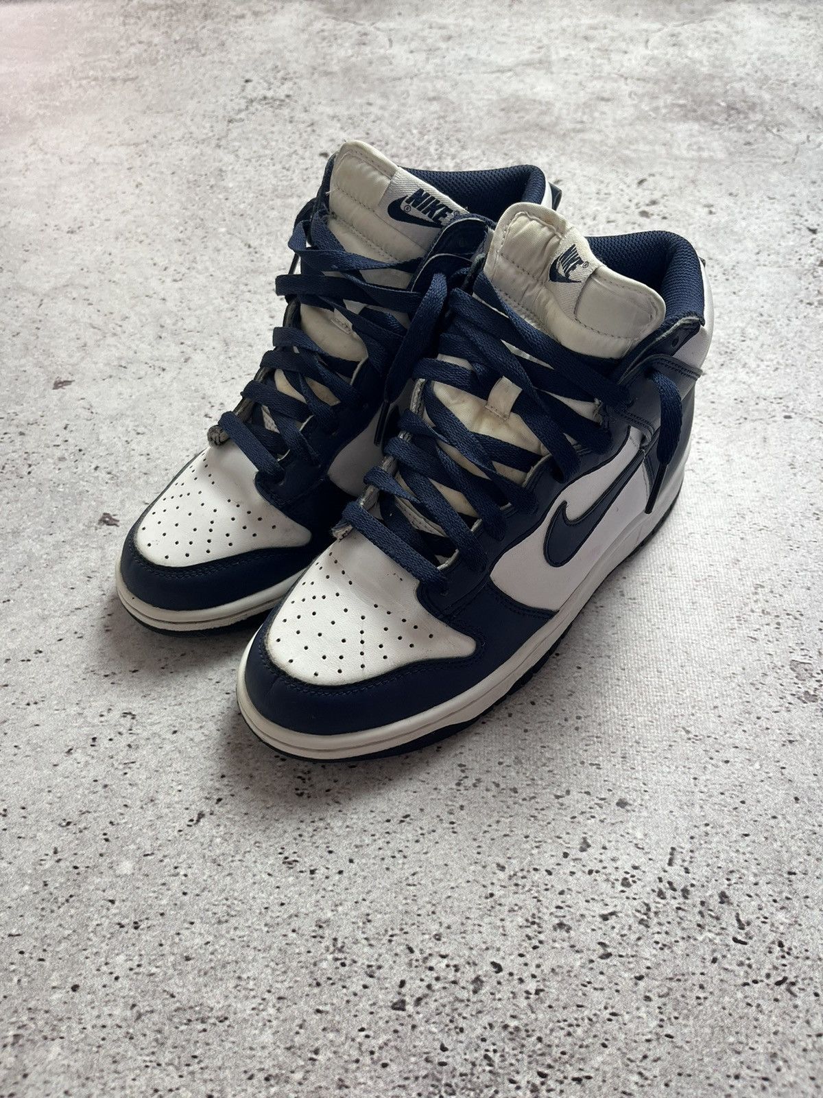 Nike Nike Dunk High Midnight Navy DB2179-104 Size US 5.5 / EU 38 - 3 Thumbnail