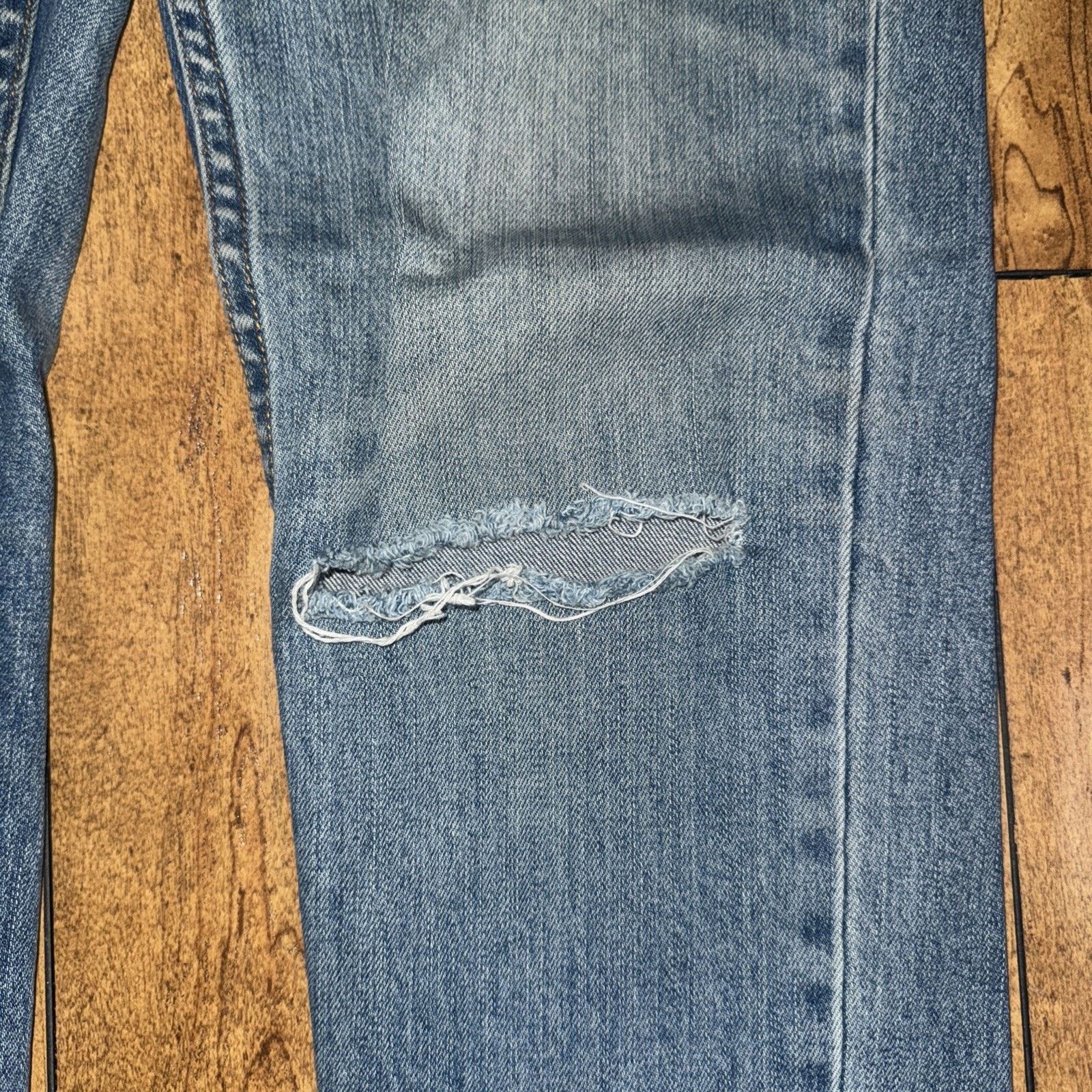 Cheap Monday Cheap Monday Tight Skinny Fit Jeans Blue Distressed 32x32 Size US 32 / EU 48 - 4 Thumbnail