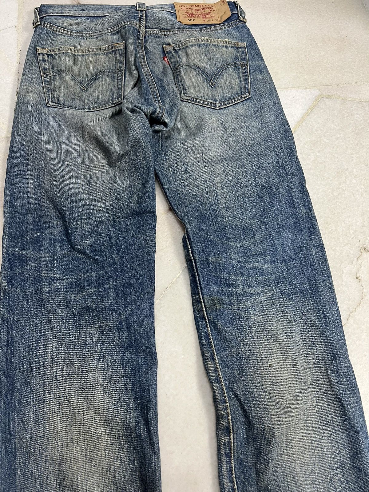 Levi's Vintage Levis 501 Distressed Jeans Size US 29 - 11 Thumbnail
