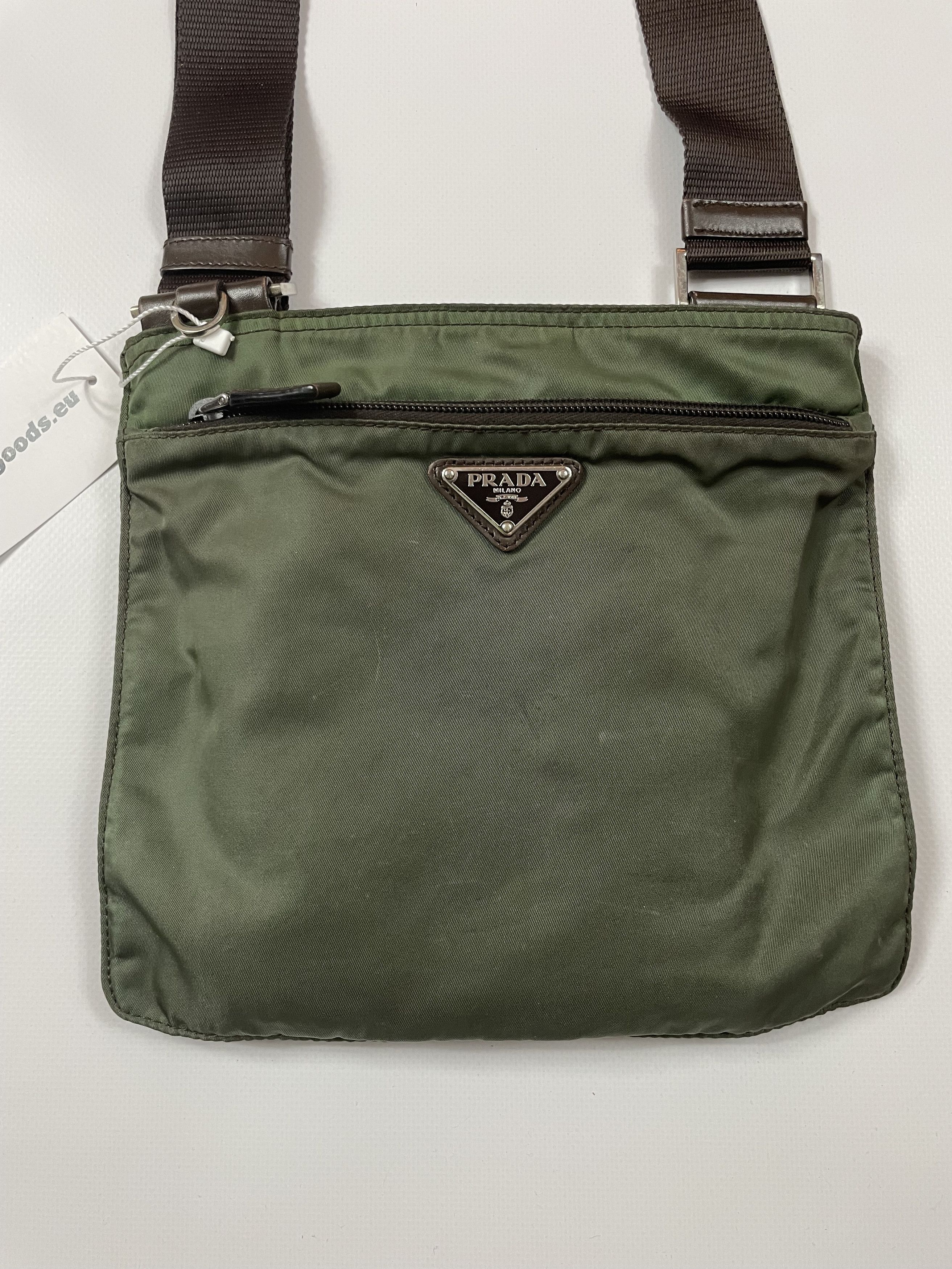 Prada Prada nylon triangle logo small shoulder crossbody bag Size ONE SIZE - 3 Thumbnail