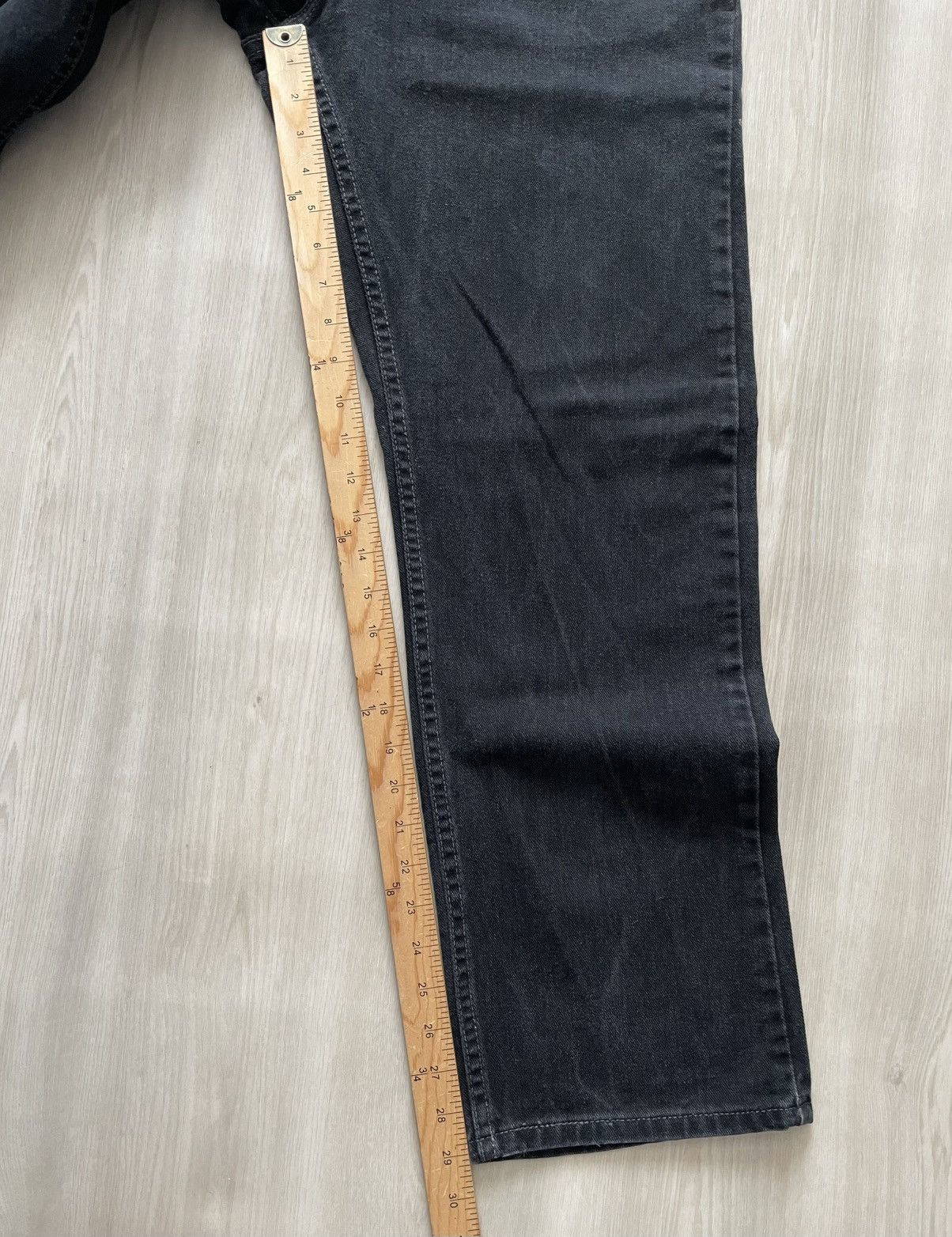 Levi's Vintage 505 Regular Fit Black Denim Sz 36x30 Size US 36 / EU 52 - 4 Thumbnail