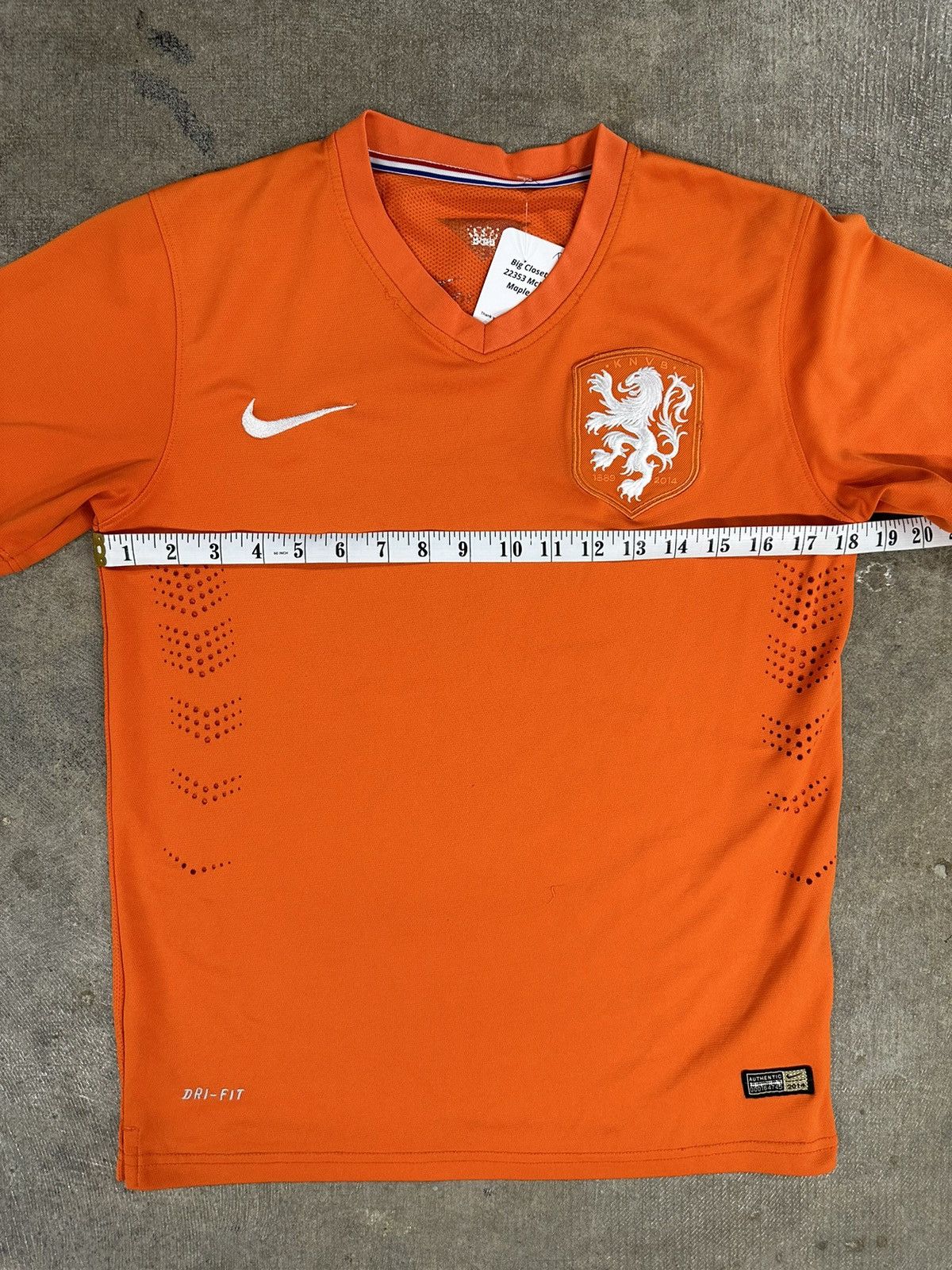 Nike × Vintage 2014 Nike Netherlands Soccer Jersey Kit Maglia Home Size S / US 4 / IT 40 - 10 Thumbnail