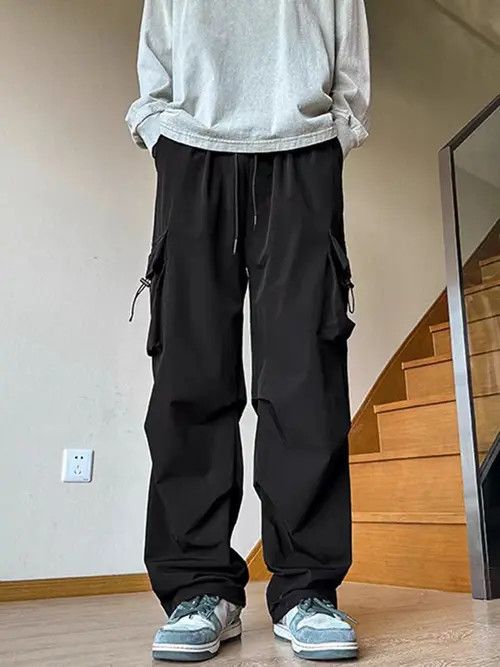 Japanese Brand Hiroko x aoka Black High Street Vintage Loose Casual Pants Size US 32 / EU 48 - 6 Thumbnail