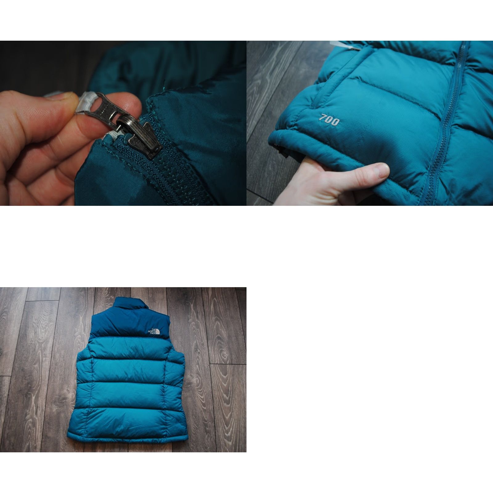 The North Face The North Face 700 Puffer Vest Jacket Women's M Turquoise Down Two Tone Jacket Size M / US 6-8 / IT 42-44 - 10 Thumbnail