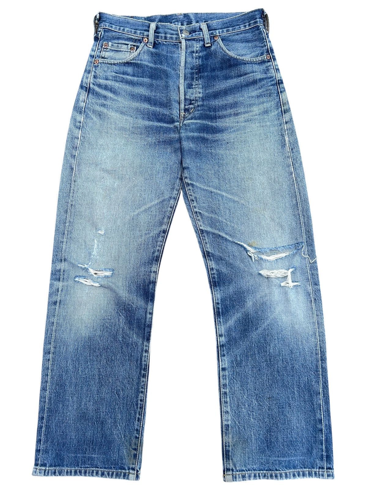 Kapital Thrashed Vintage Levis Big E Selvedge Denim Jeans Size US 31 - 2 Thumbnail