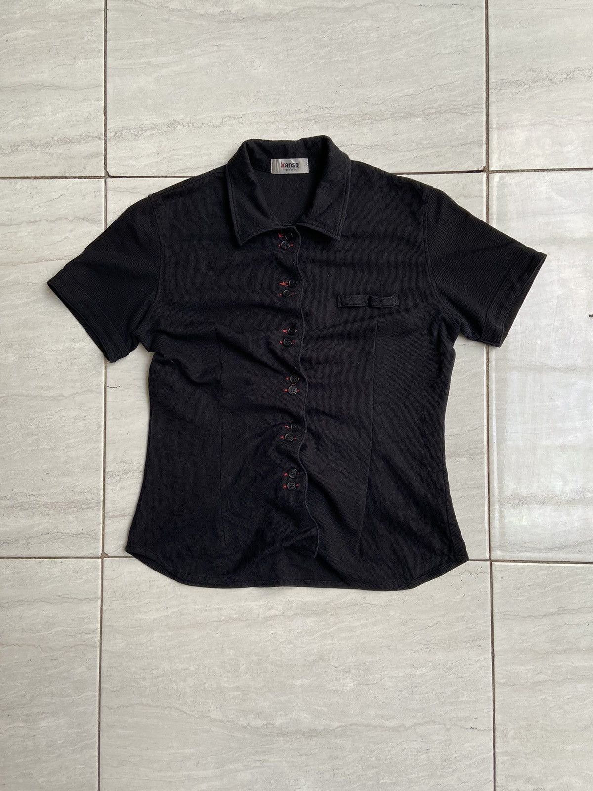 Kansai Yamamoto KANSAI UNIFORM Black T-Shirt Size XS / US 0-2 / IT 36-38 - 8 Thumbnail