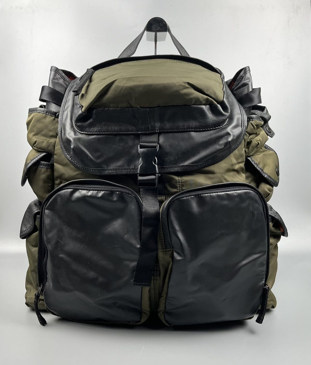 Yohji Yamamoto Y’saccs - Tanker Backpack Nylon Leather Size ONE SIZE - 2 Thumbnail