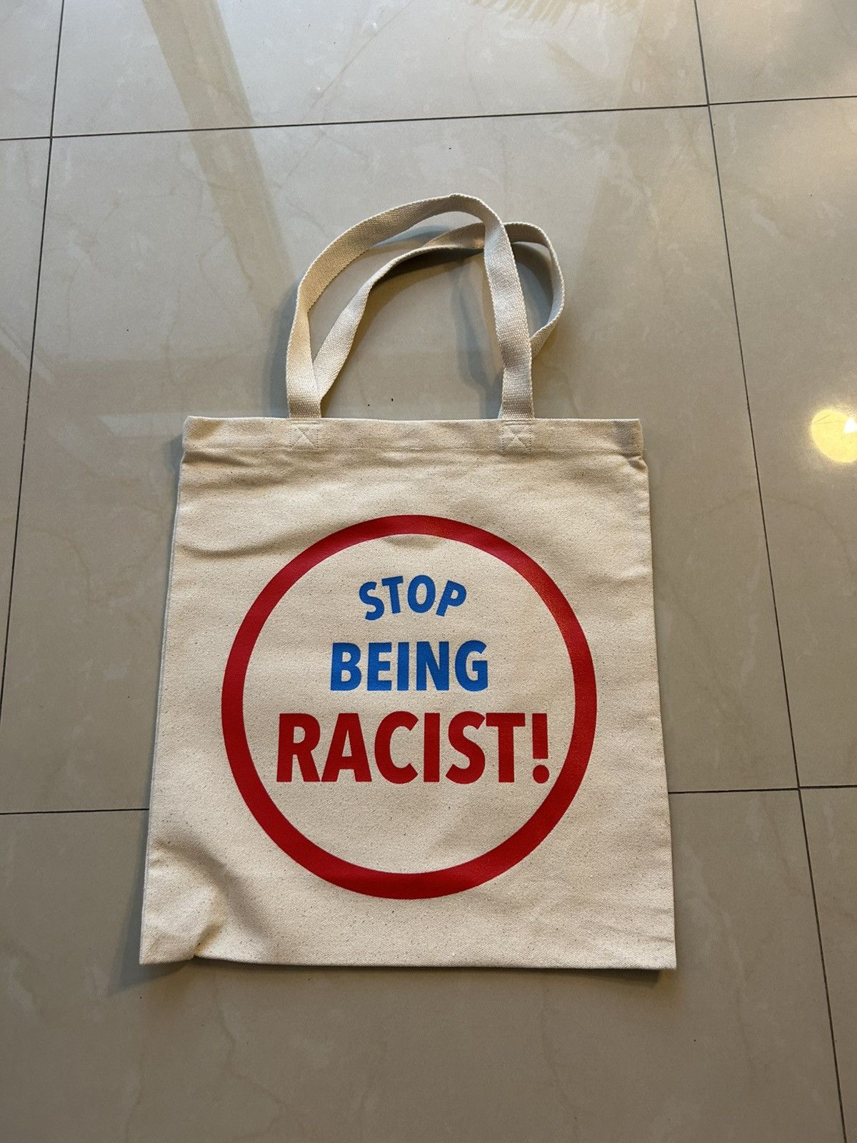 Gallery Dept. Gallery Dept Stop Being Racist Tote Bag Size ONE SIZE - 1 Thumbnail