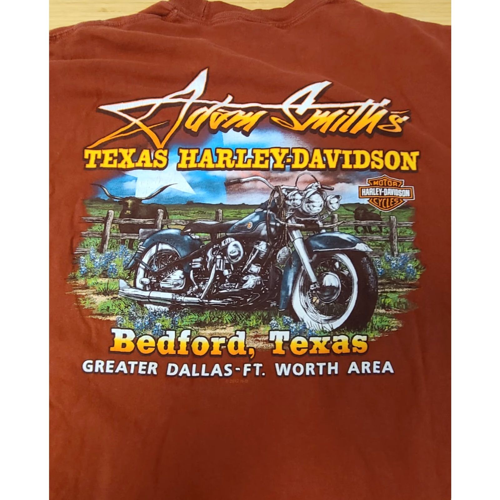 Harley Davidson Harley-Davidson Men's T-Shirt Bedford Texas Dallas Fort Worth XL Size US XL / EU 56 / 4 - 5 Thumbnail