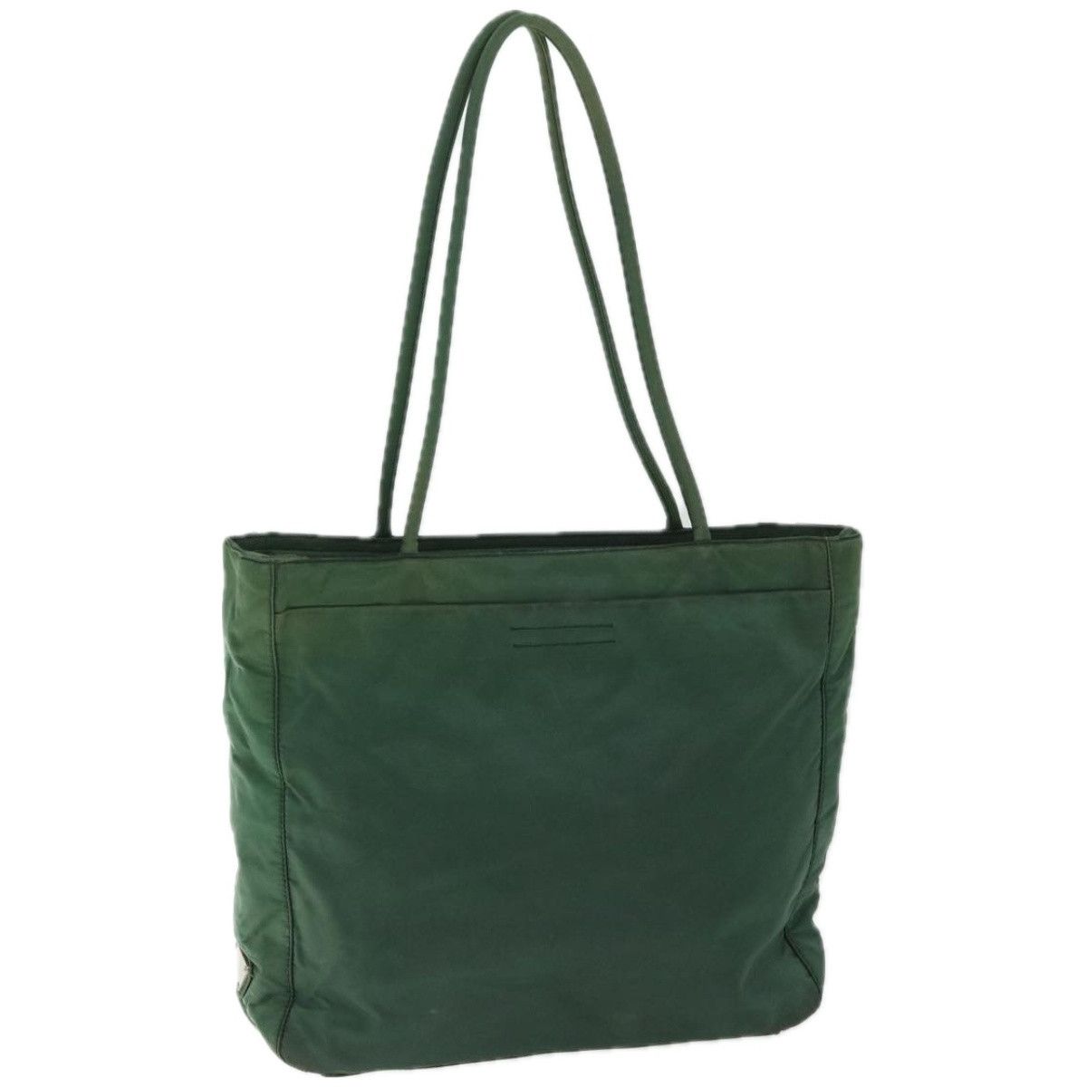 Prada Tessuto Green Synthetic Tote Bag (Pre-Owned) Size ONE SIZE - 1 Thumbnail