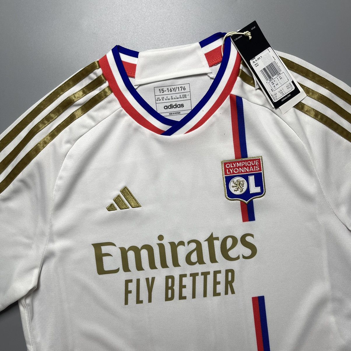 Adidas 15-16Y SIZE LYON ADIDAS 23/24 SOCCER JERSEY #10 LACAZETTE Size US XXS / EU 40 - 4 Thumbnail