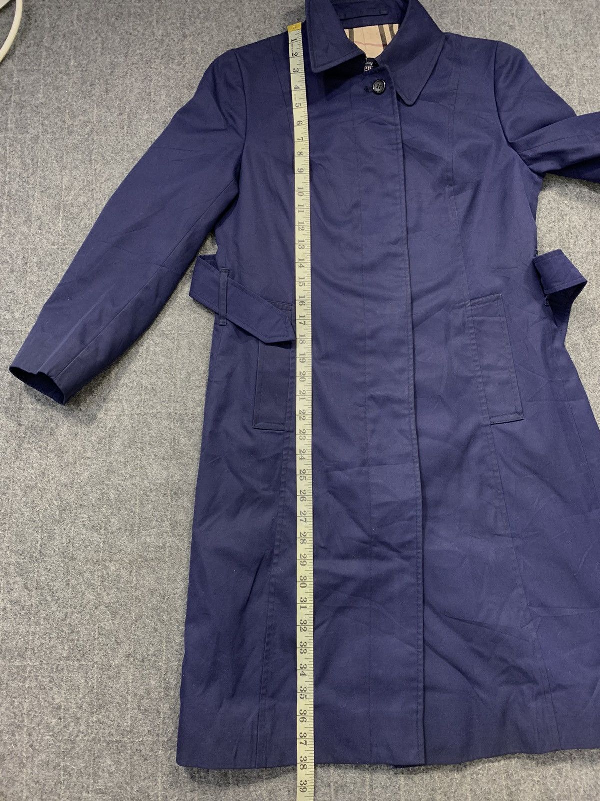 Burberry 90s Burberrys London Trech Coat Jacket Checked Monogram Size S / US 4 / IT 40 - 10 Thumbnail