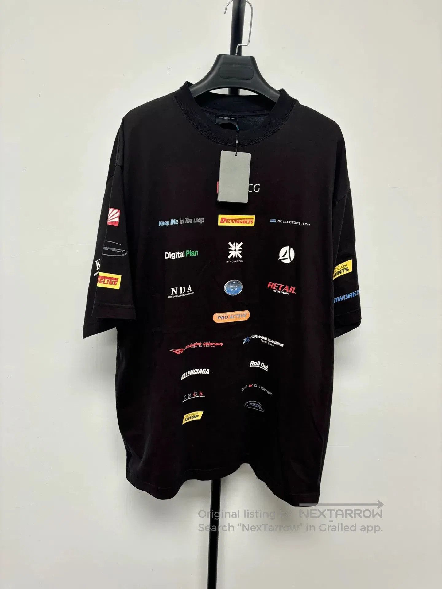 Balenciaga Balenciaga FW23 Top 3B Racing Logo Shirt | Grailed