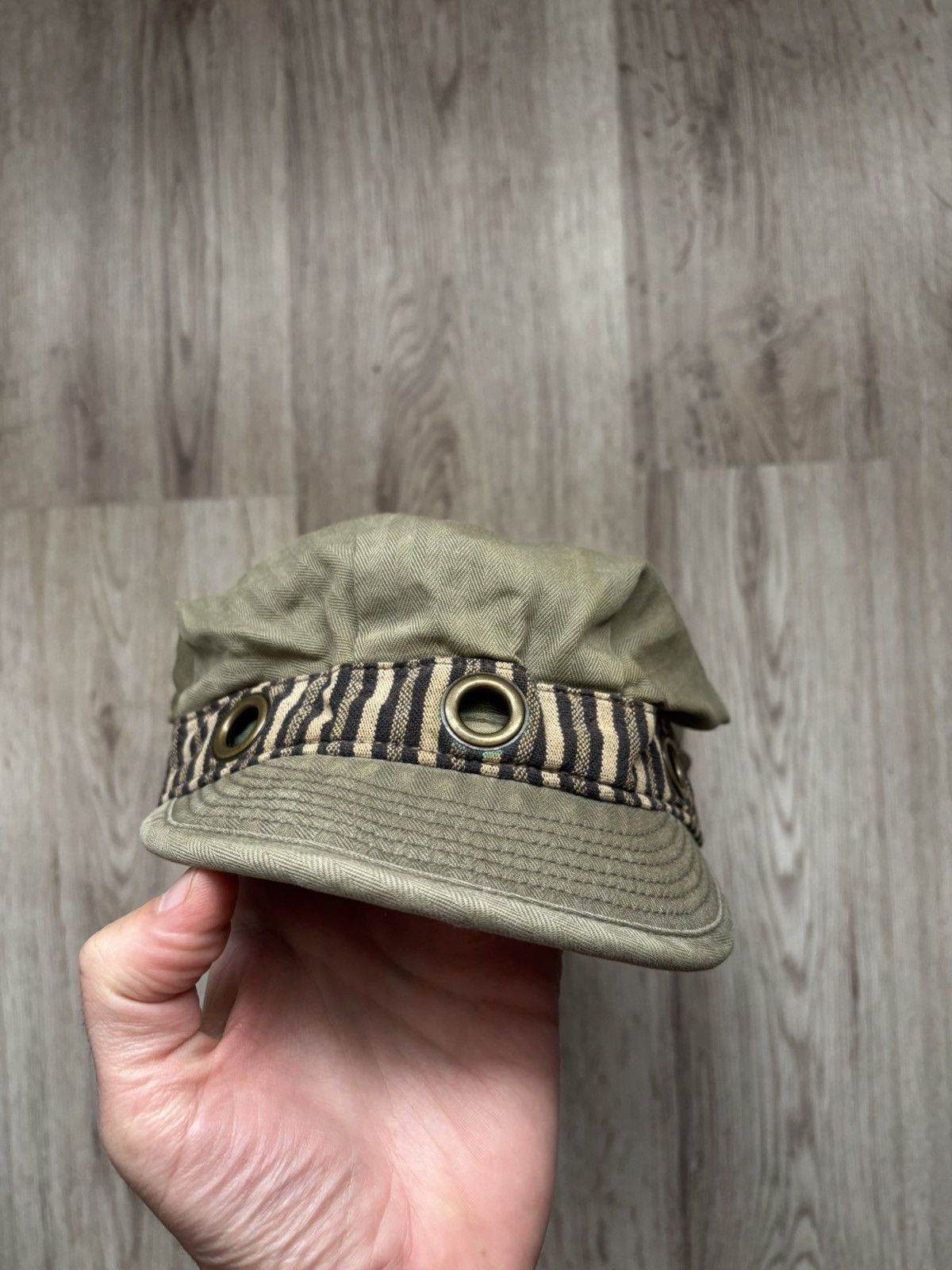 Denim & Supply Ralph Lauren Denim Supply Ralph Lauren Work Cap Khaki Cotton Stripe Band Size ONE SIZE - 2 Thumbnail