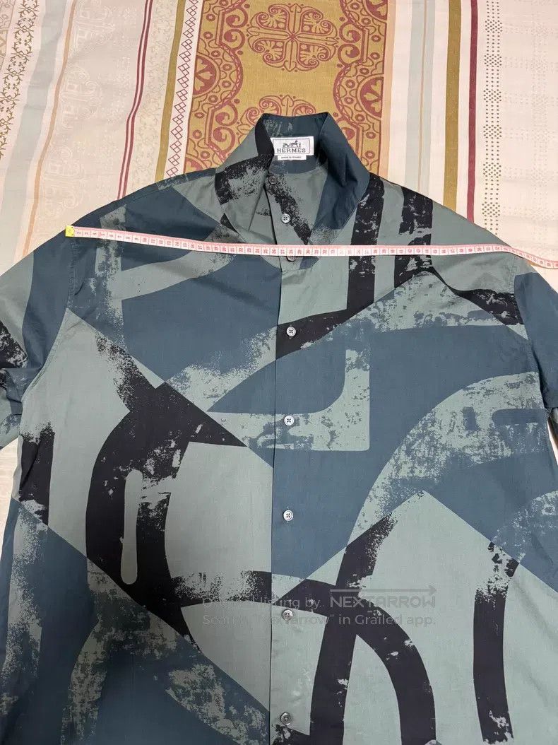 Hermes Hermes Sun Protection Shirt, Shirt Jacket, Classic Pattern Size US XXS / EU 40 - 3 Thumbnail