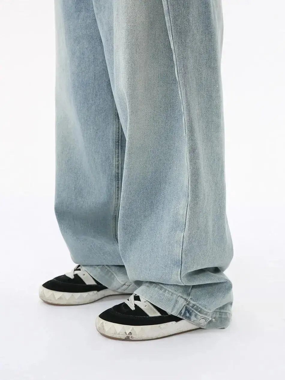 Japanese Brand Retro loose wide leg casual jeans Size US 32 / EU 48 - 4 Thumbnail