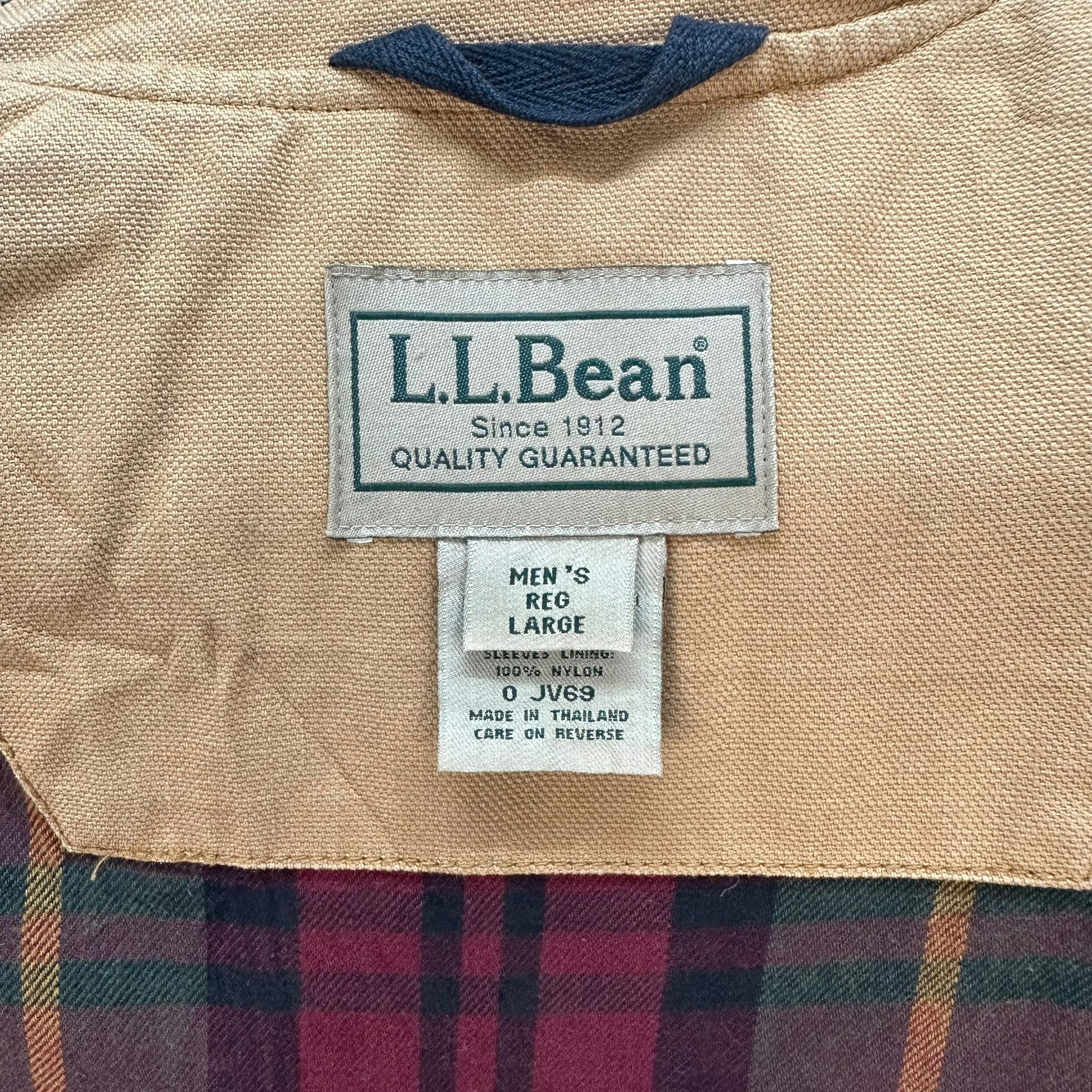 L.L. Bean VINTAGE 90's LL BEAN TARTAN LINED CHORE JACKET #7684-164 Size US L / EU 52-54 / 3 - 9 Thumbnail