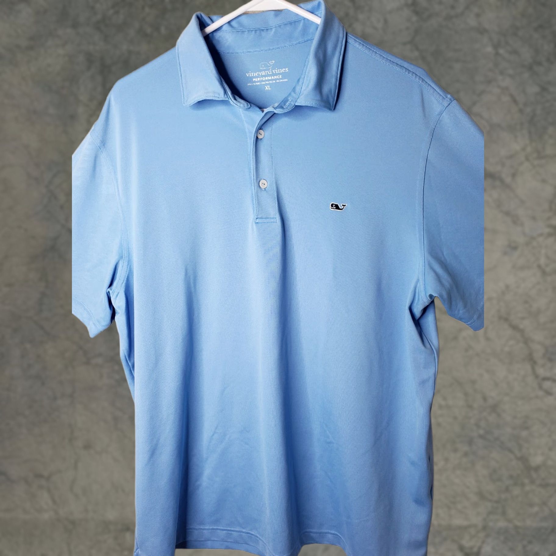 Vineyard Vines Vineyard Vines Performance Polo Shirt XL Blue Short Sleeve Breathable Stretch Embroidered Whale Logo Casual Golf Sports Mens Size US XL / EU 56 / 4 - 1 Thumbnail