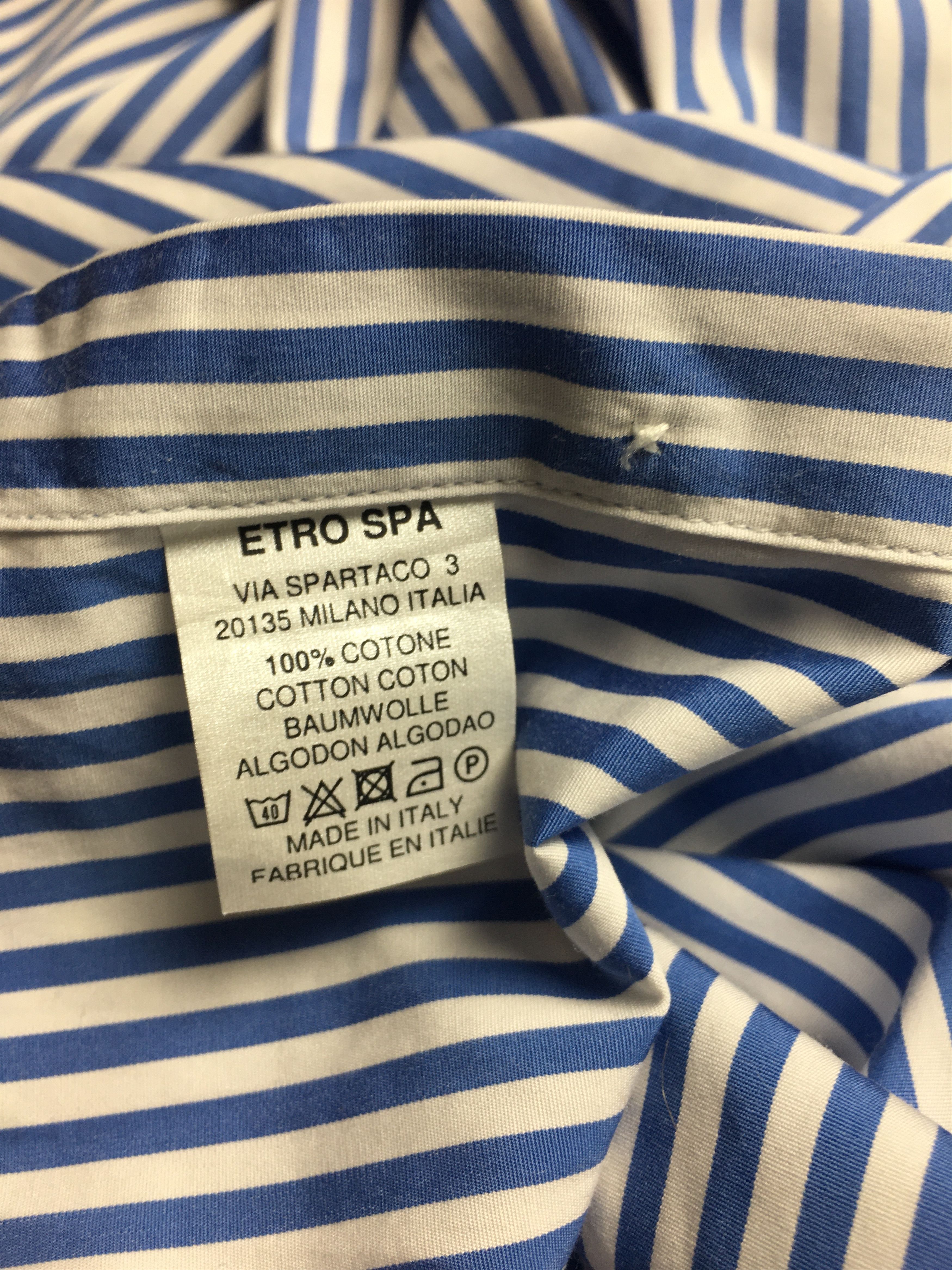 Etro ETRO Milano Paisley Design Striped Mens Shirt IT 39 Size US M / EU 48-50 / 2 - 8 Thumbnail