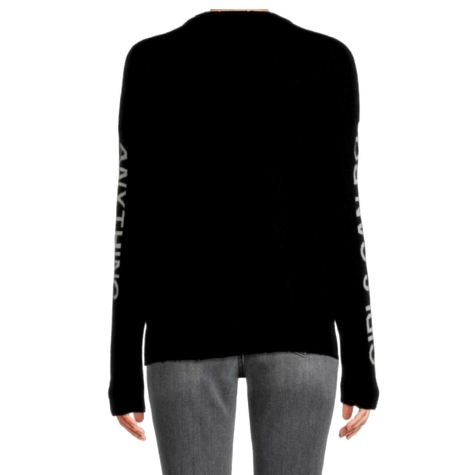 Zadig & Voltaire Zadig & Voltaire Cashmere Gaby Girls Can Do Sweater XS Size XS / US 0-2 / IT 36-38 - 6 Thumbnail