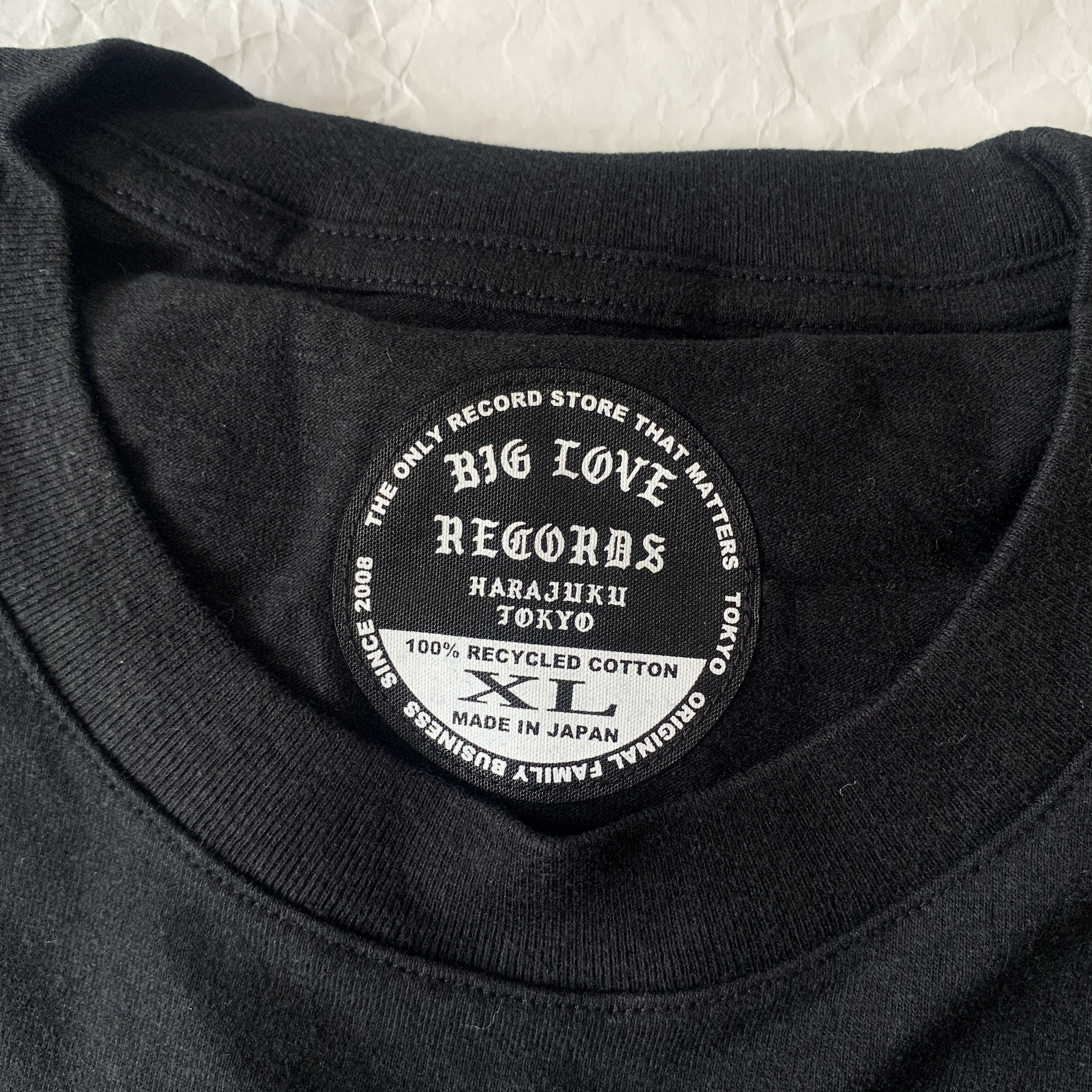 Japanese Brand Big love records classic logo ss tee Size US XL / EU 56 / 4 - 4 Thumbnail