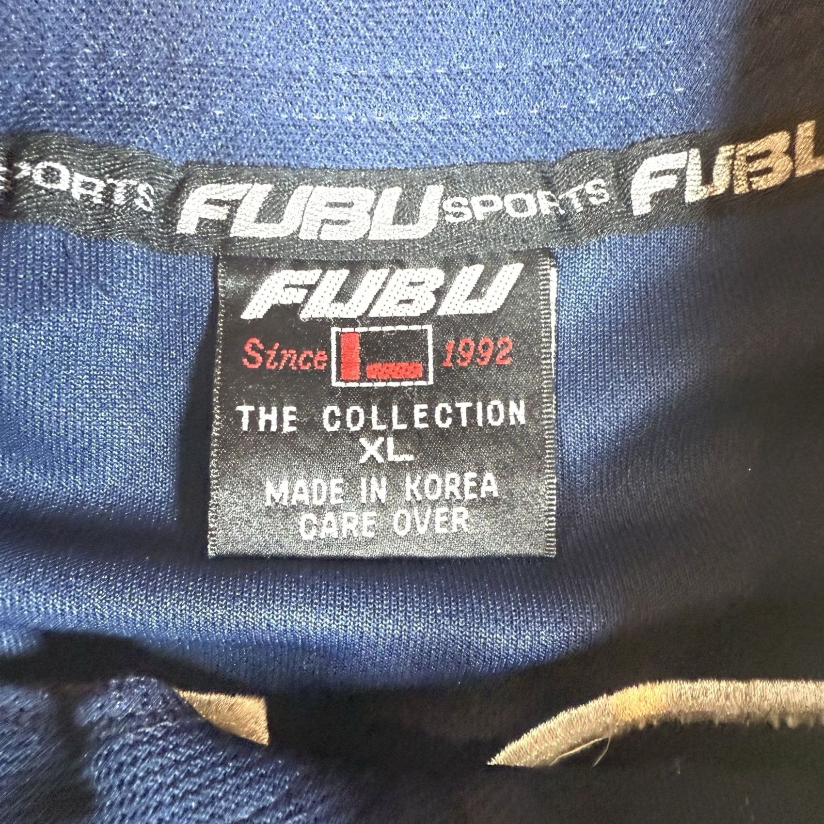 Fubu VINTAGE FUBU Baseball Jersey Shirt XL Mens Blue Button 05 Sports Collection Y2K Size US XL / EU 56 / 4 - 4 Thumbnail