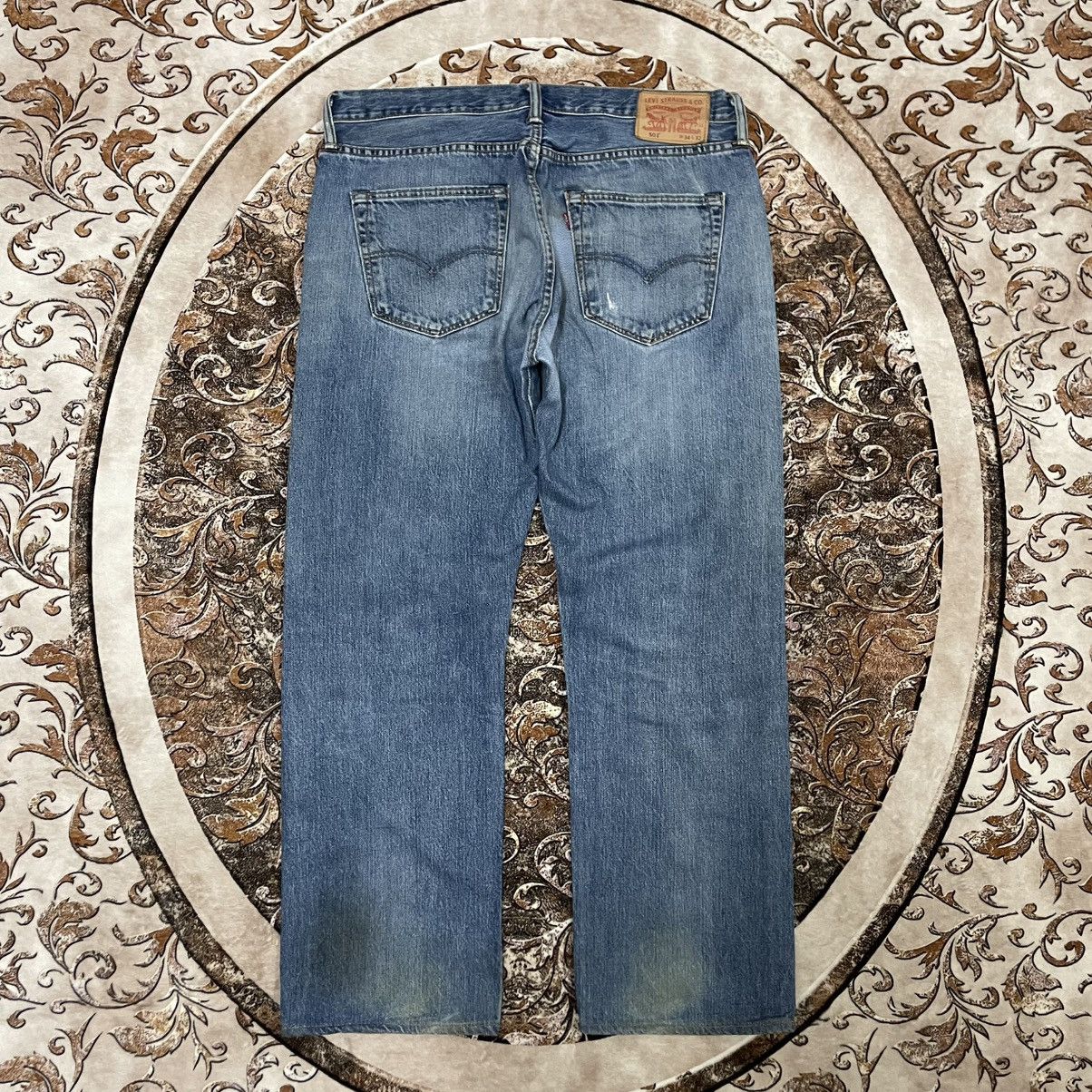 Levi's Vintage Clothing 🔥Vintage Levis 501 Stoned Washed Ripped Distress Dirty Denim Size US 34 / EU 50 - 4 Thumbnail
