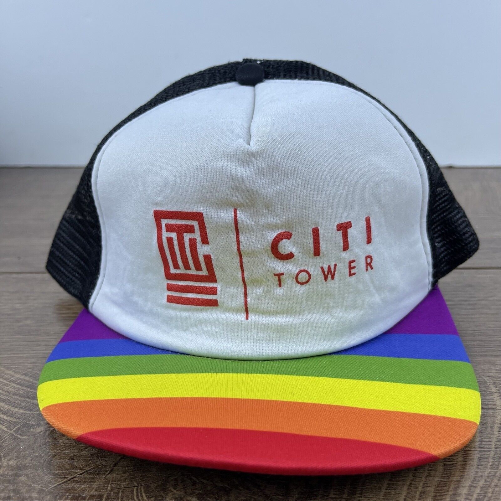 Other Citi Tower Snapback Hat Pride White Hat Adjustable White Adu Size ONE SIZE - 2 Thumbnail
